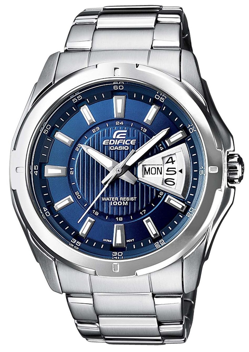 CASIO EDIFICE Quarzuhr »EF-129D-2AVEF«, Armbanduhr, Herrenuhr, bis 10 bar wasserdicht, Datum, Wochentag