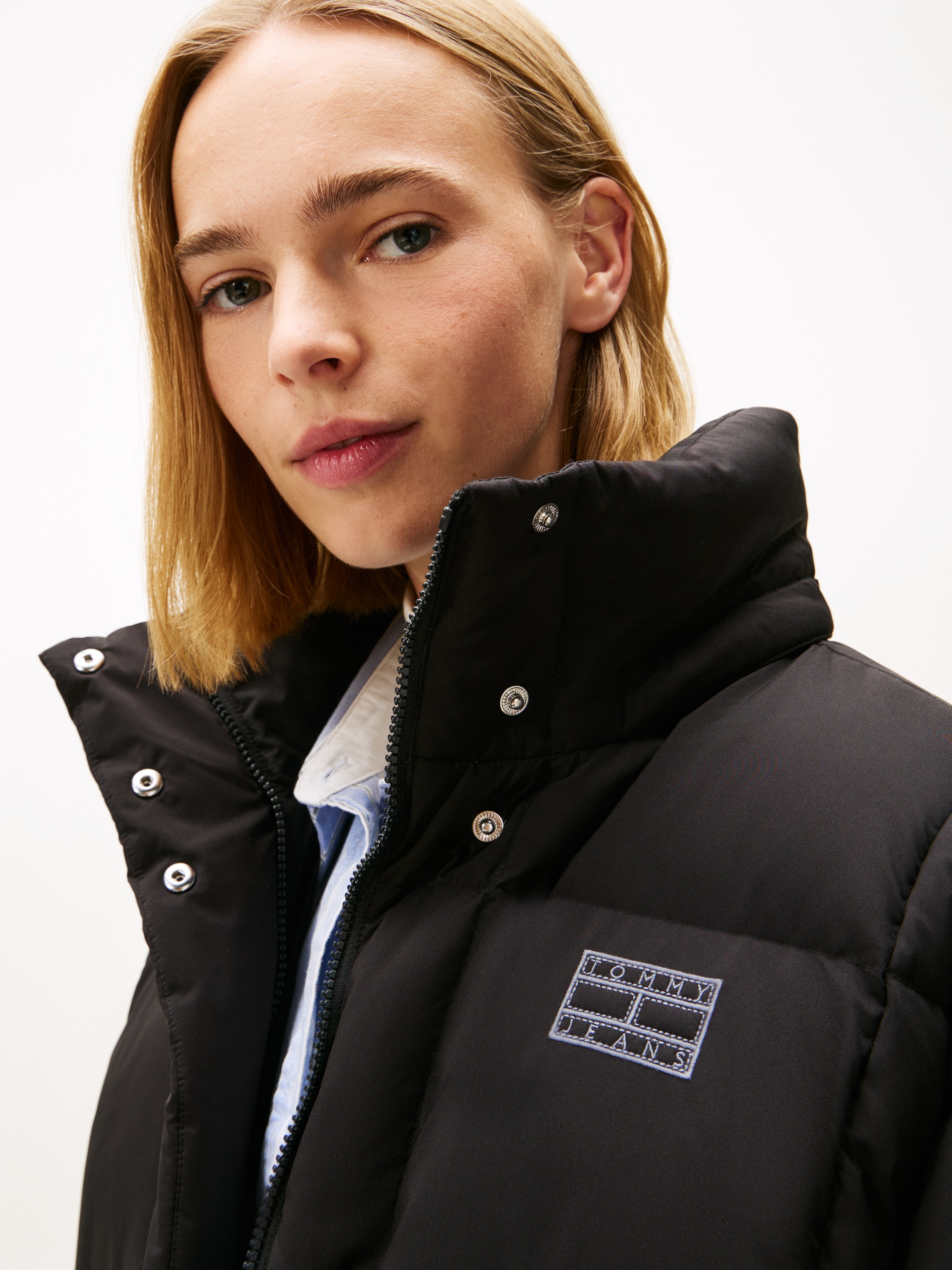 Tommy Jeans Steppjacke »TJW ALASKA GRID DOWN JACKET EXT«, mit Kapuze