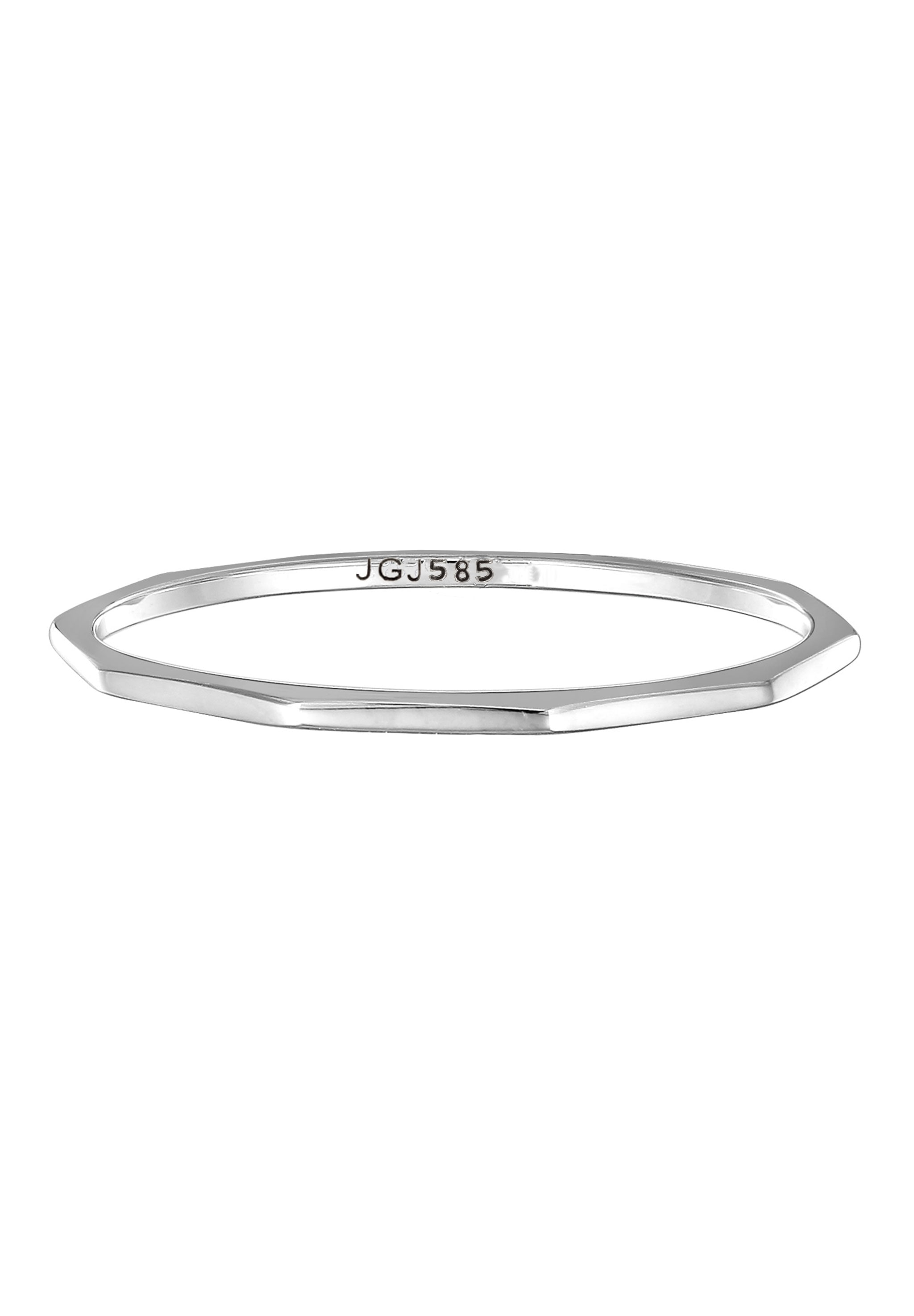 Elli Premium Silberring »Ring Stapelring 585 Weißgold«