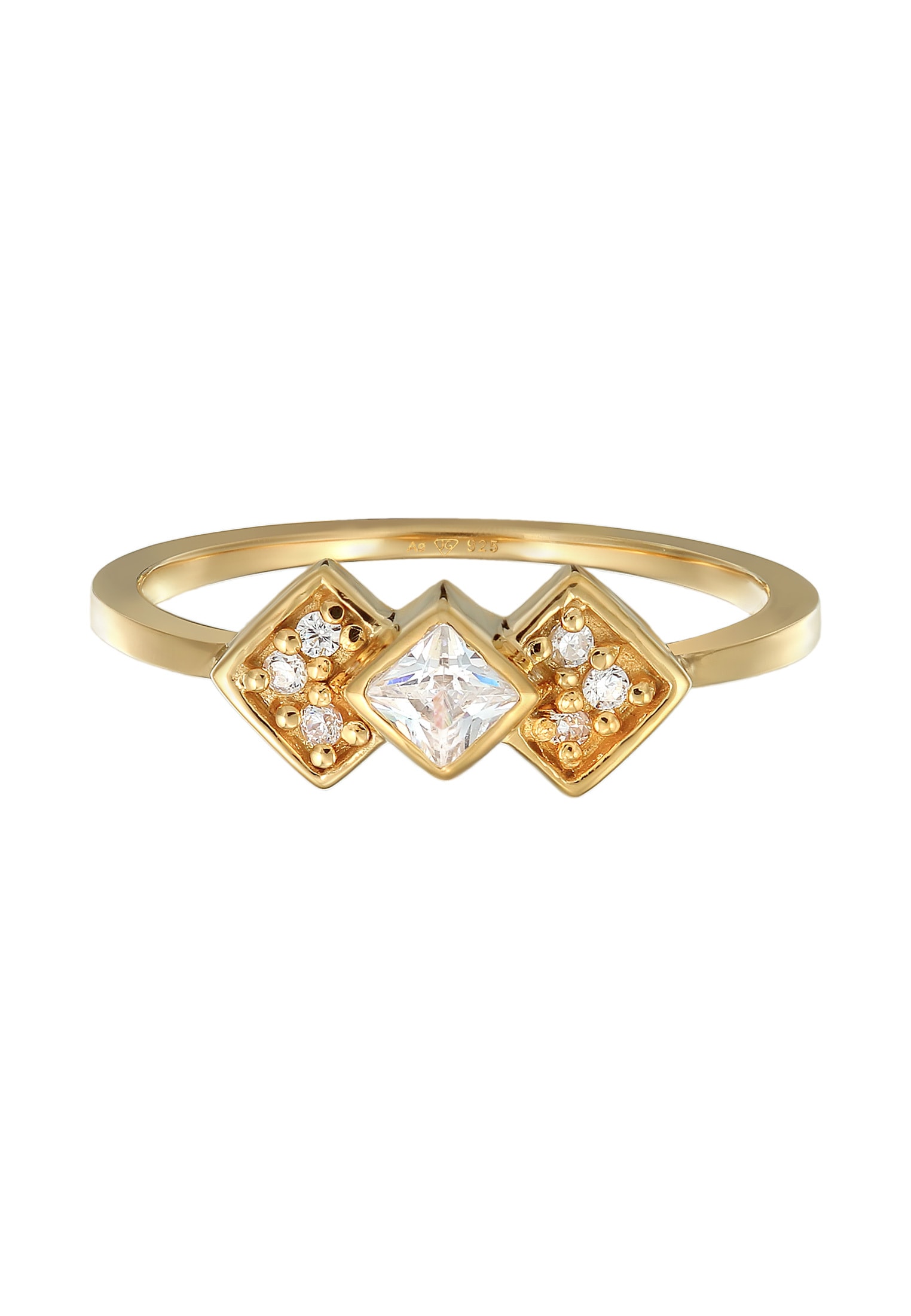 Elli Silberring »Ring Zirkonia Vintage Elegant 925 Silber«