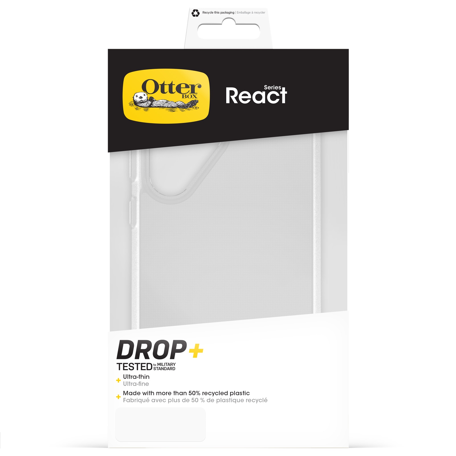 Otterbox Handyhülle »React Case für Samsung Galaxy S24 Ultra«, Handyschutzhülle, Sturzschutz, Backcover, Schutzhülle, stoß-&kratzfest