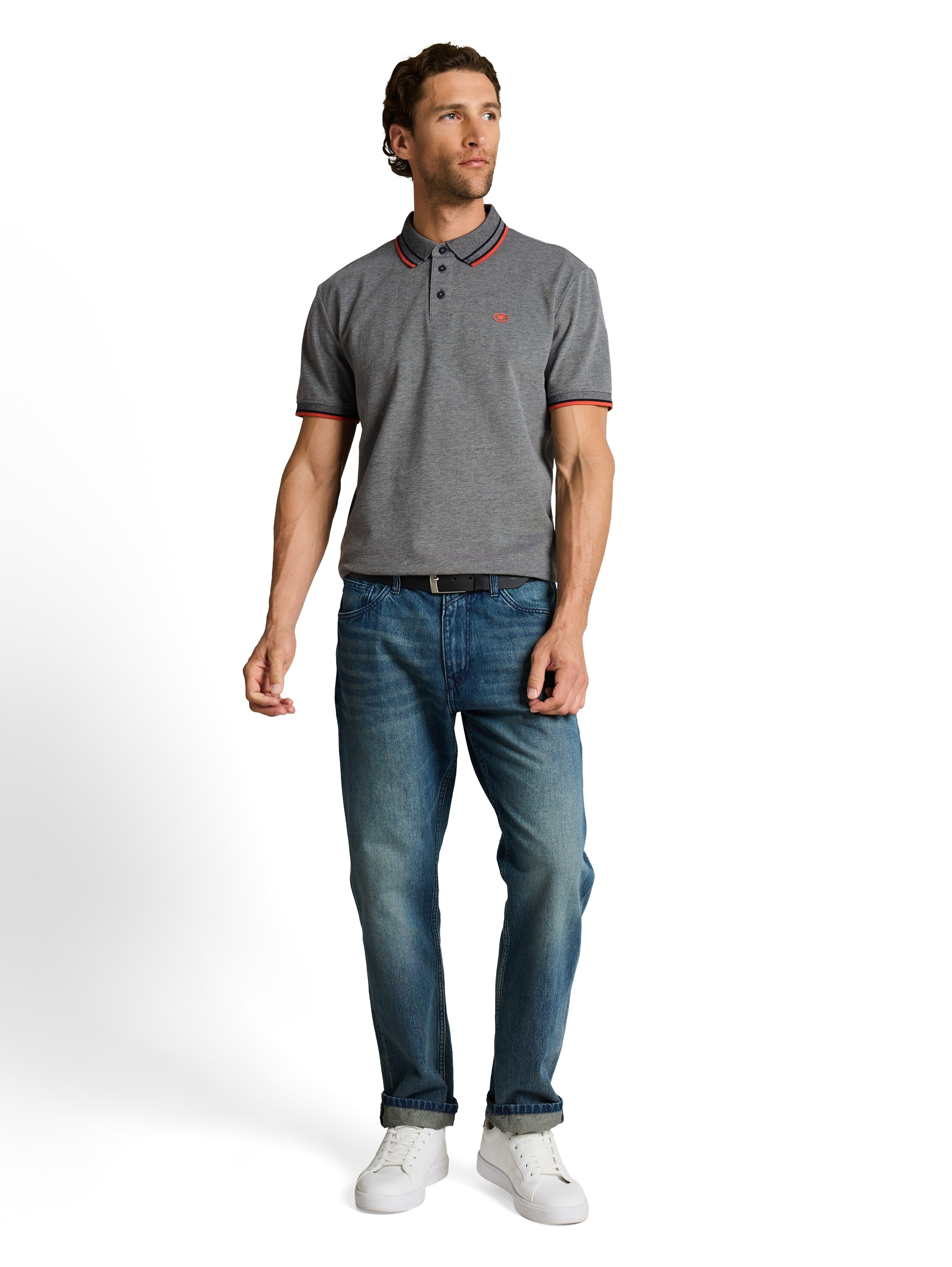 TOM TAILOR Poloshirt mit Logo Print