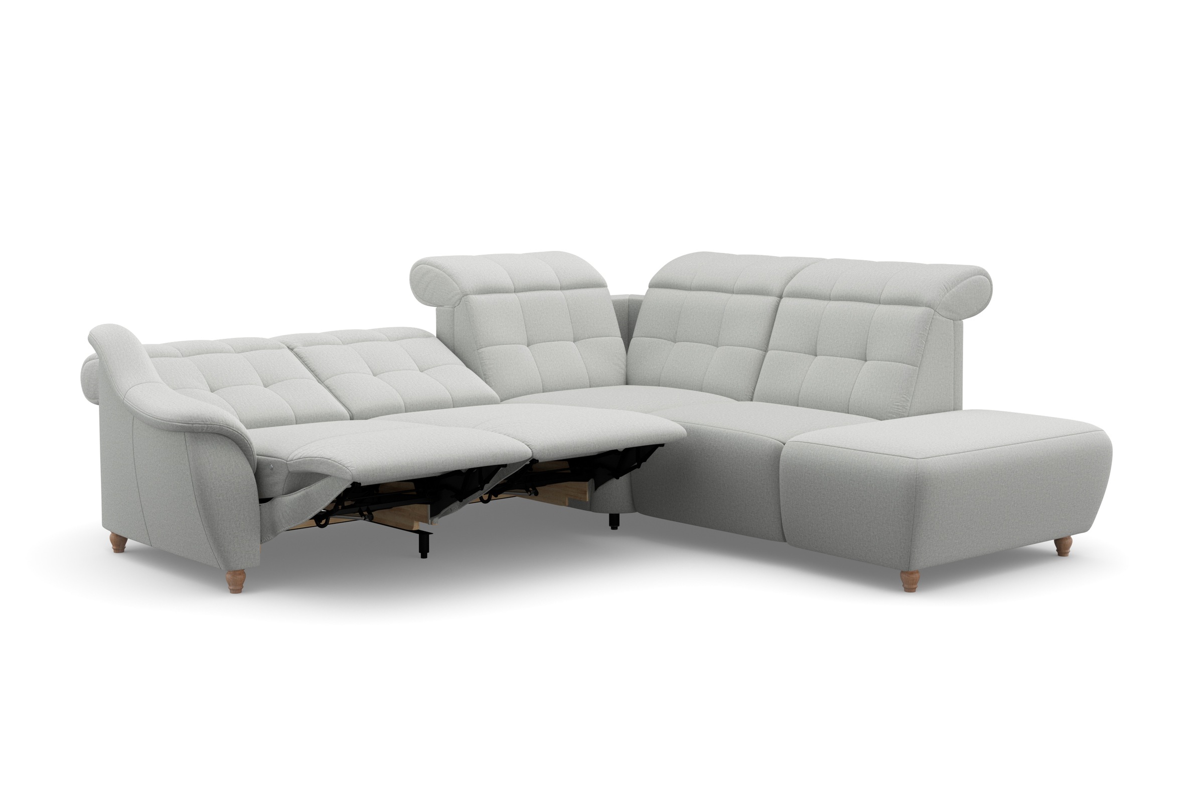 Home affaire Ecksofa »Boston L-Form«, Kopfteilverstellung an jeder Sitzfläche, wahlweise Relaxfunktion