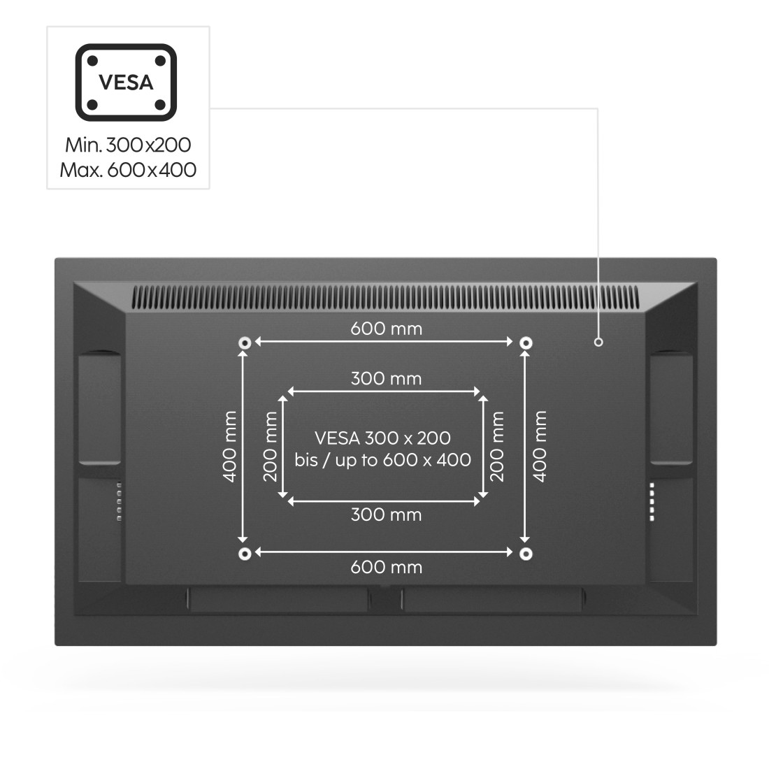 Hama TV-Ständer »TV Ständer, Staffelei freistehend, 191 cm, 75 Zoll«, bis 191 cm Zoll, TV Stand, höhenverstellbar, bis 40 Kg