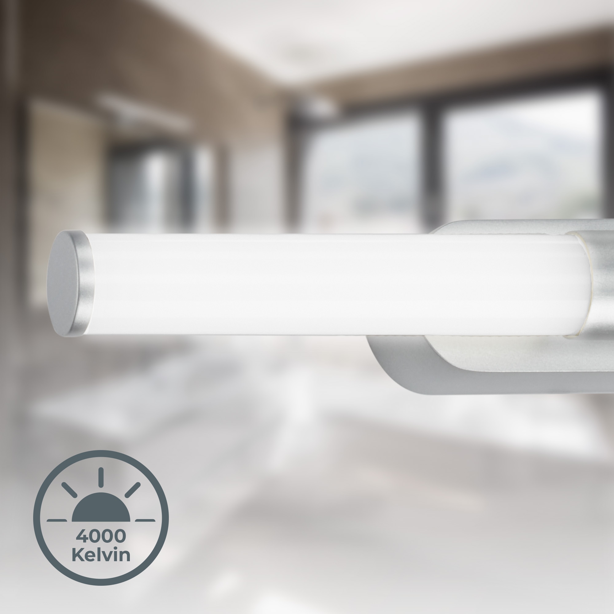 B.K.Licht Spiegelleuchte »LED Badleuchte Spiegelleuchte Chrom«, 1 flammig, Leuchtmittel LED-Modul | LED fest integriert, inkl. LED-Platine 7W 690lm 4000K