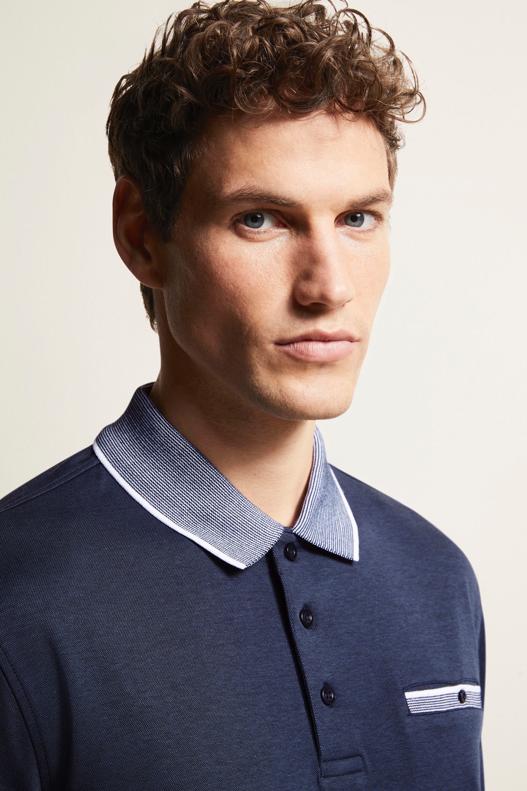 bugatti Poloshirt, mit Kontraststreifen