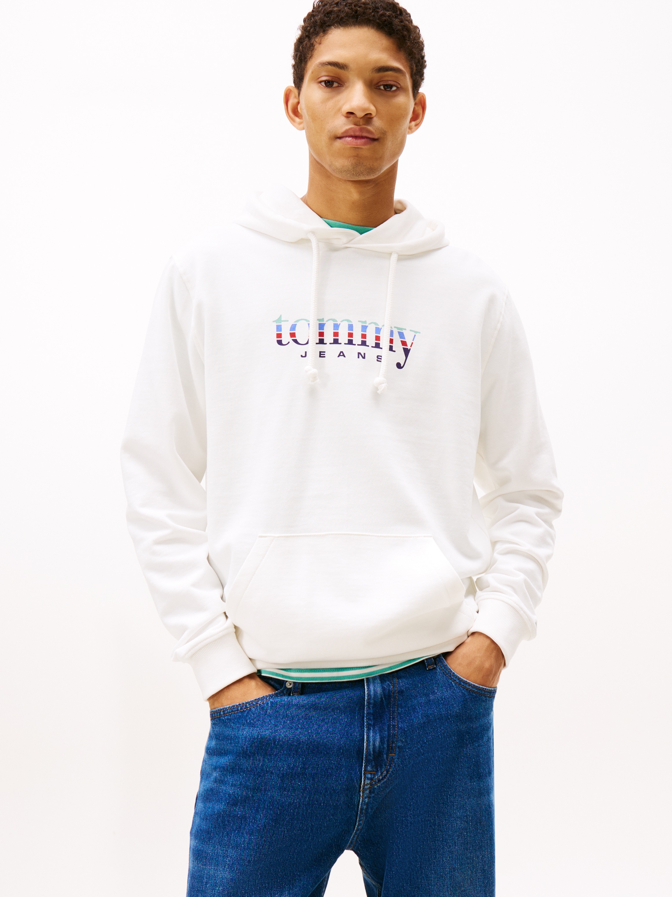 Tommy Jeans Hoodie »TJM REG ENTRY DNA PLAY«, regular fit, mehrfarbiges Logo, Sweatshirt
