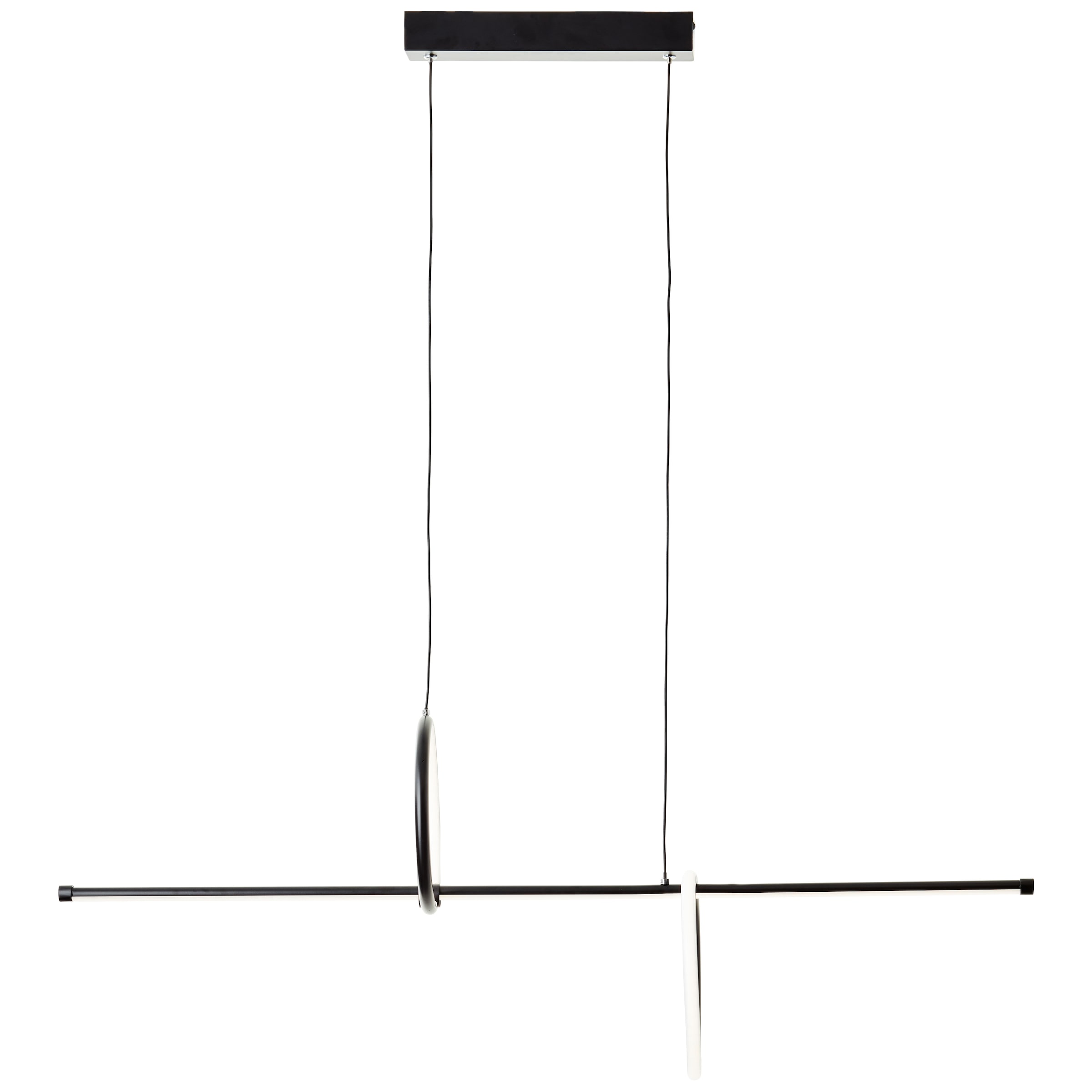 Brilliant LED Pendelleuchte »Zeus«, Höhe 150 cm, Breite 101 cm, 5200 lm, verstellbar, Aluminium, schwarz