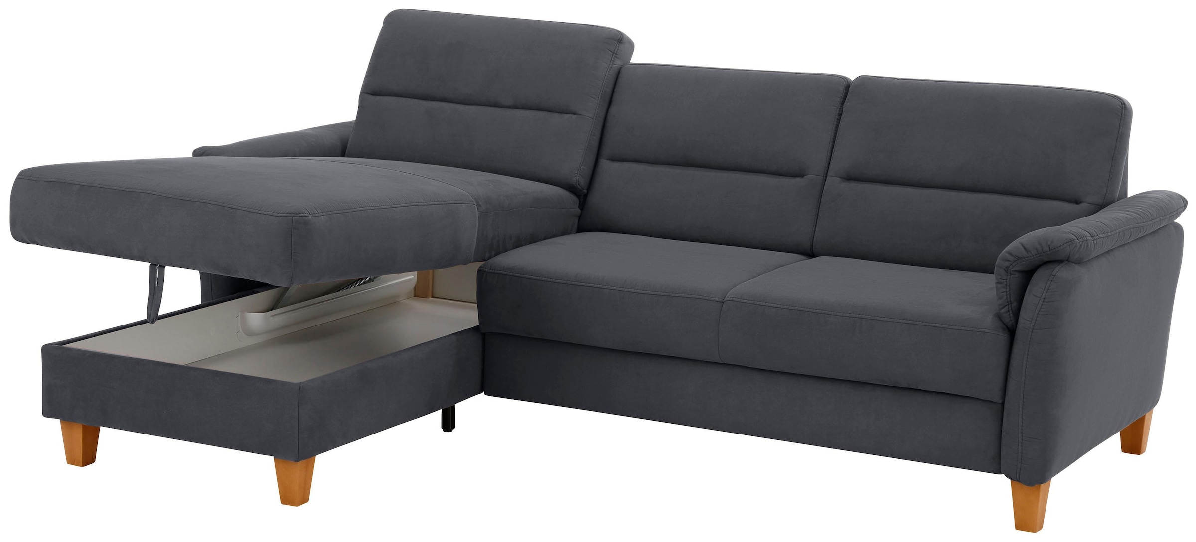 Home affaire Ecksofa »Palmera L-Form«, Federkern, wahlweise mit Bettfunktion und mit/ohne Bettkasten
