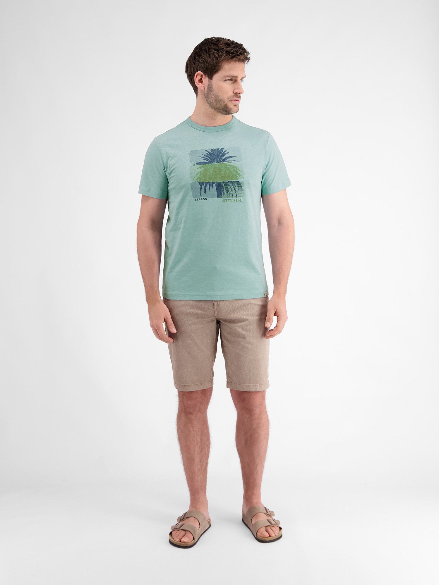 LERROS T-Shirt »Rundhals T-Shirt mit Fotoprint«