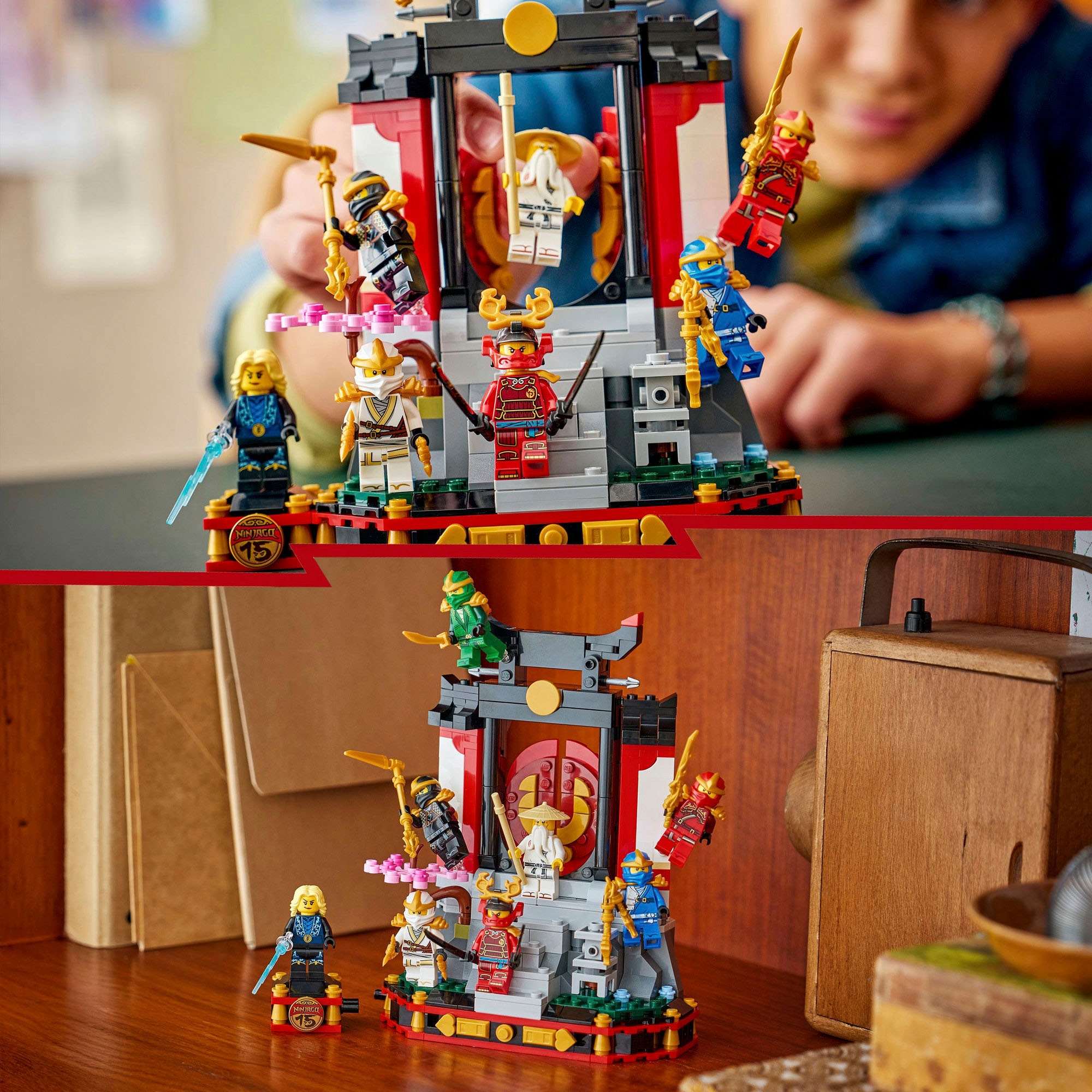 LEGO® Konstruktionsspielsteine »15-jähriges Jubiläum: Ninja-Charaktere zum Ausstellen (71866)« LEGO Ninjago; Made in Europe