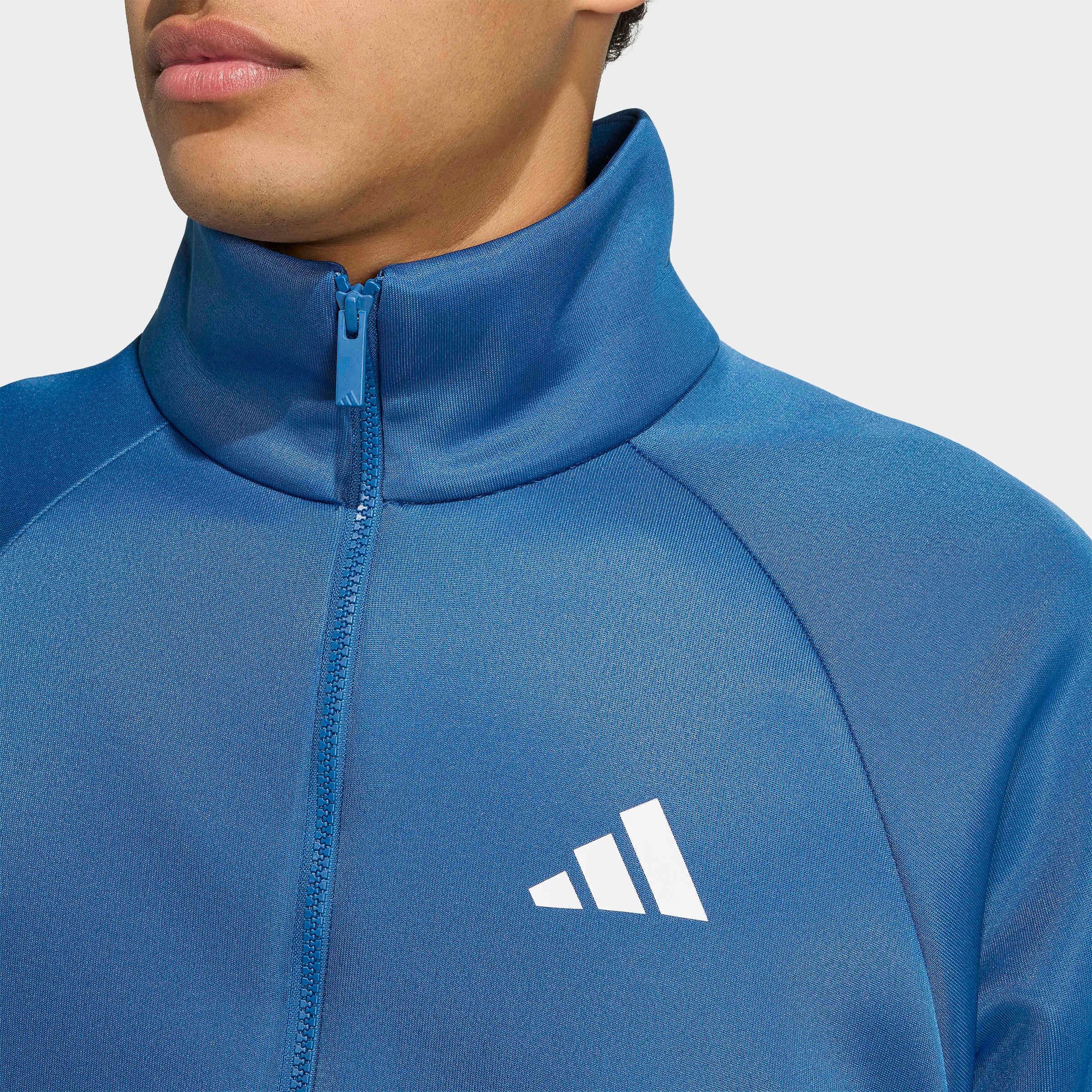 adidas Sportswear Trainingsjacke »STADIUM« aus Polyester und Baumwolle, mit Rollkragen, lockere Passform