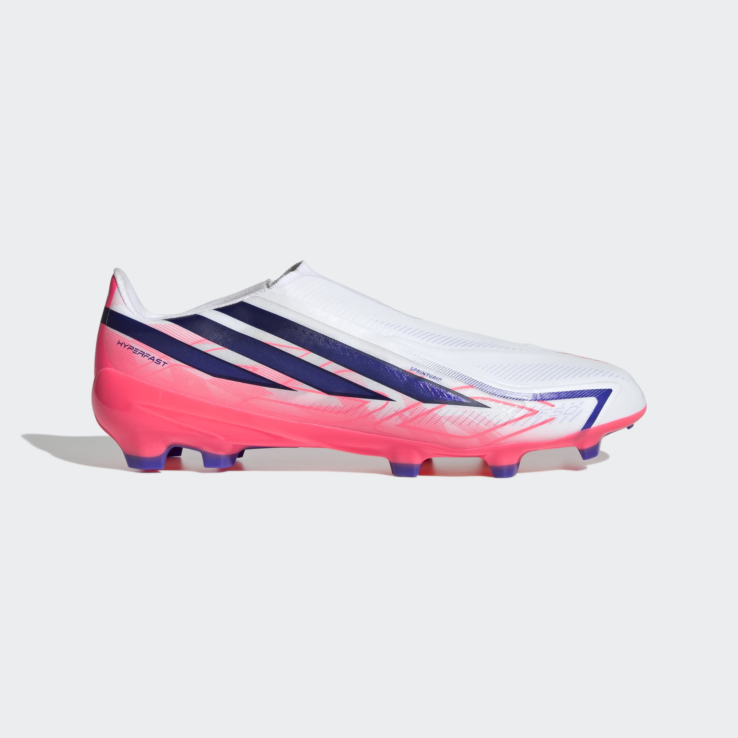 adidas Performance Fußballschuh »F50 HYPERFAST LEAGUE , FESTE BÖDEN, OHNE SCHNÜRSENKEL«  Außensohle für Rasen und feste Böden