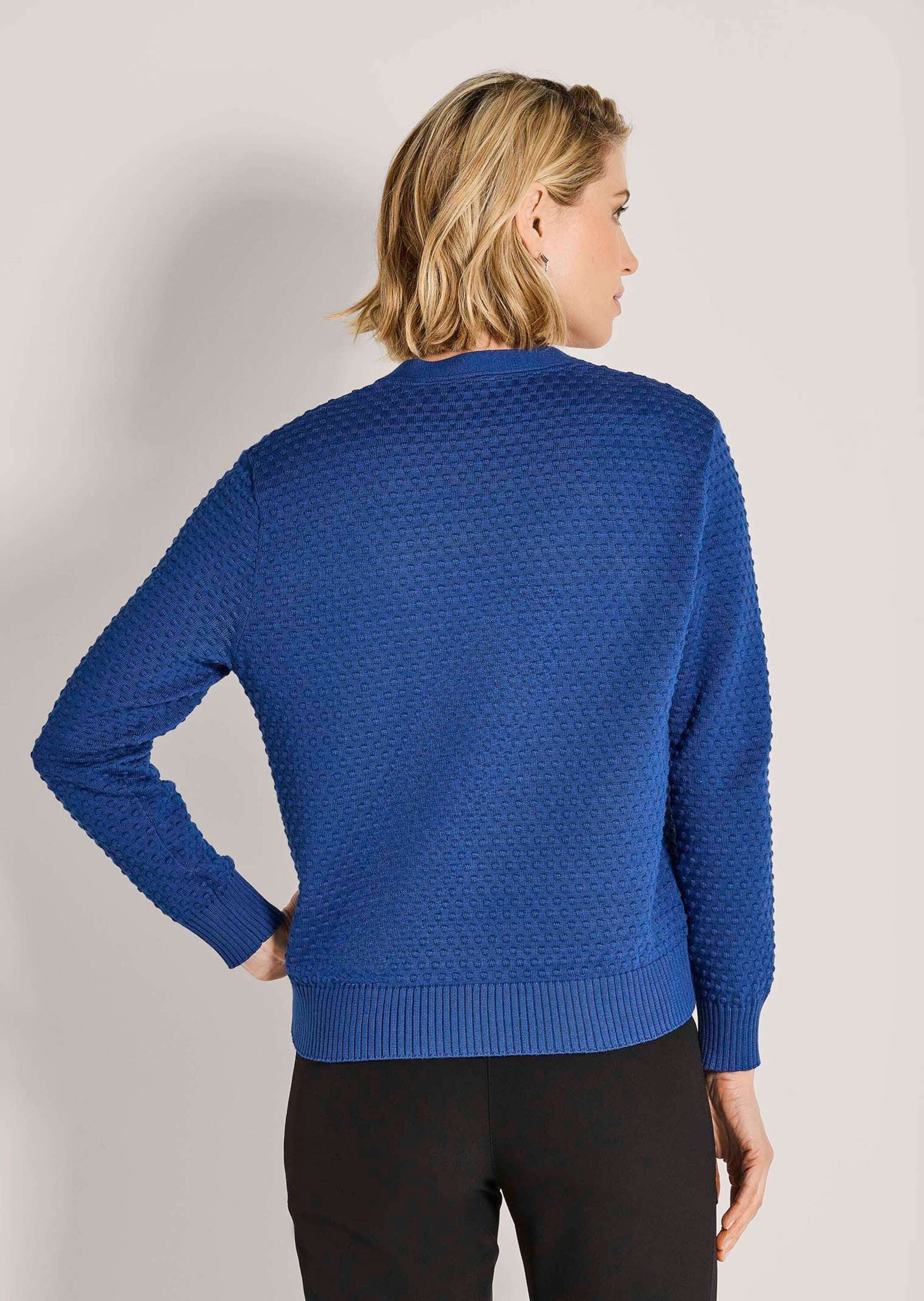 MADELEINE Strickjacke »Strickjacke Eleganter Cardigan mit V-Ausschnitt« Strukturstrick