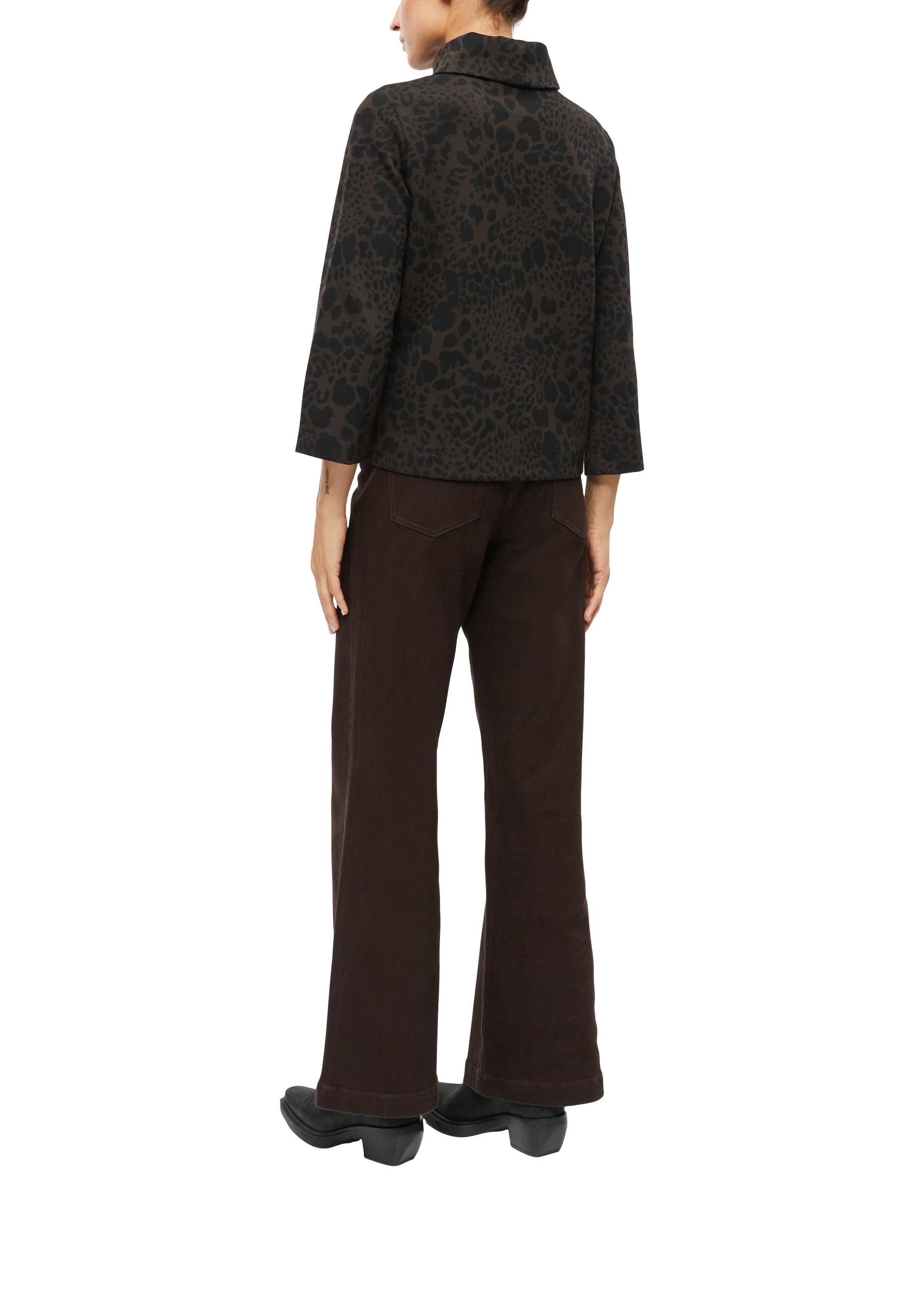 s.Oliver BLACK LABEL Sweatshirt , mit Allover Animalprint, mit Rollkragen
