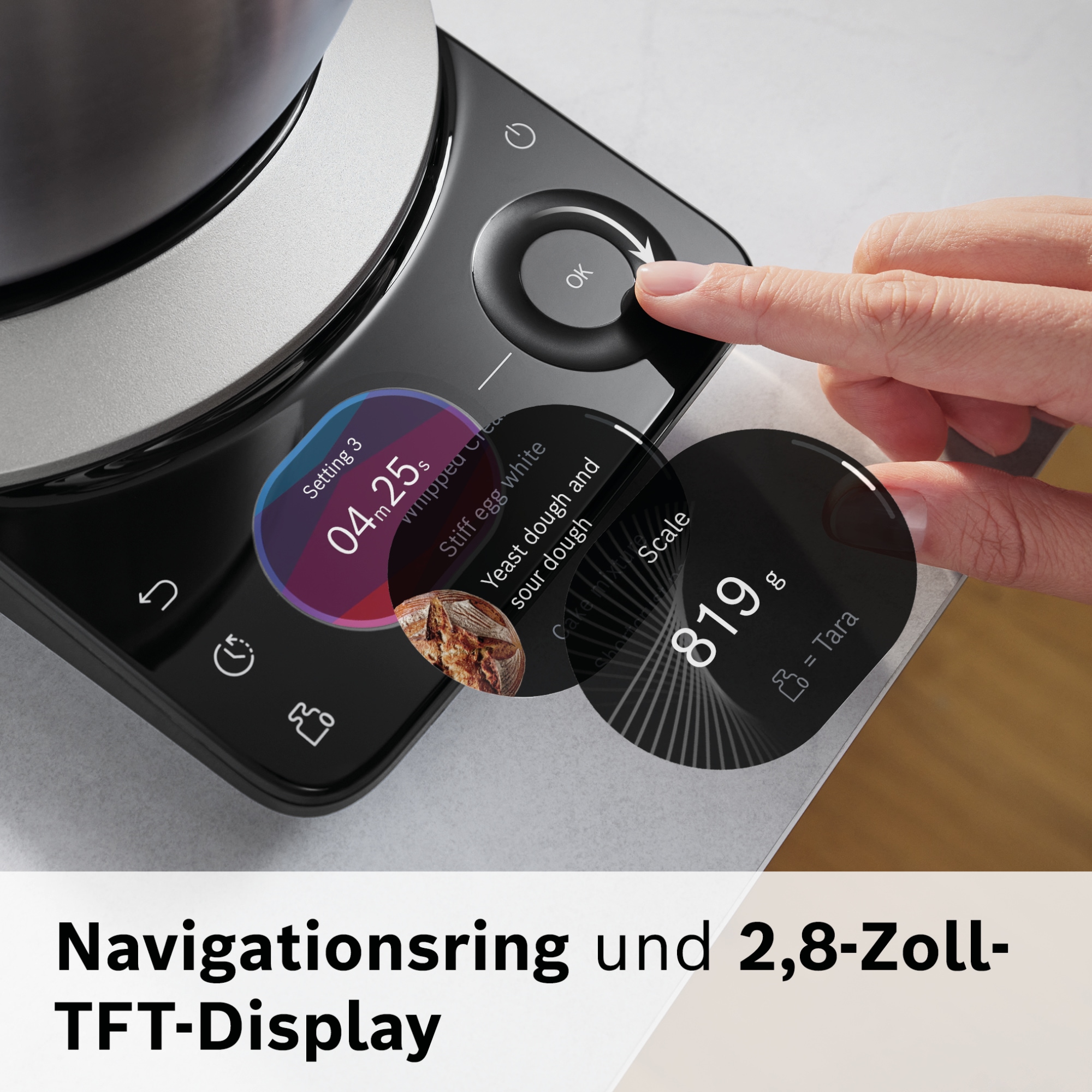 BOSCH Küchenmaschine »MUMS8ZS18« 7 Automatikprogramme, Timer, Vollmetallgehäuse, Edelstahl-Rührer