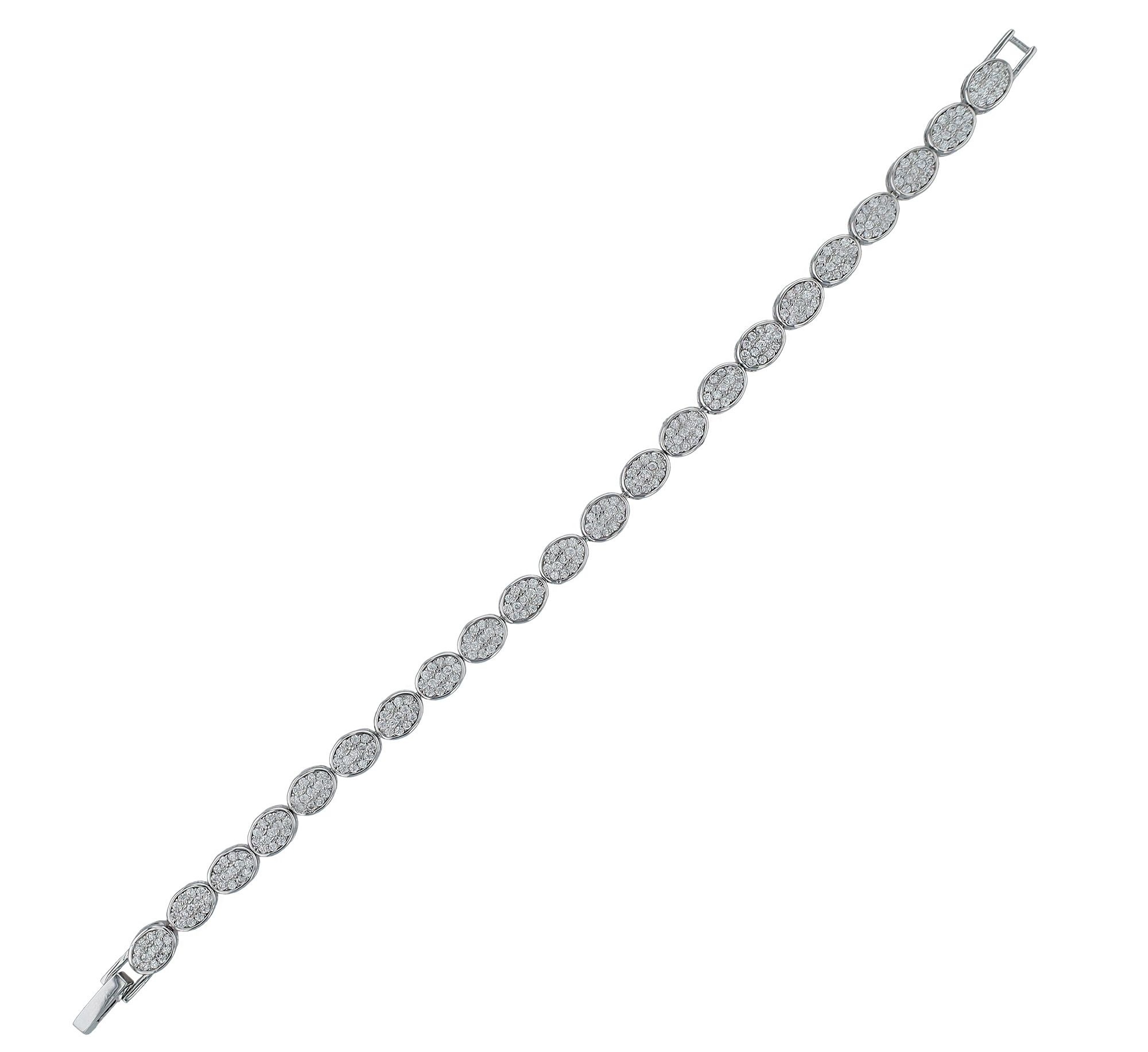 Adelia´s Armband »Damen Armband aus 925 Silber mit Zirkonia 19 cm«