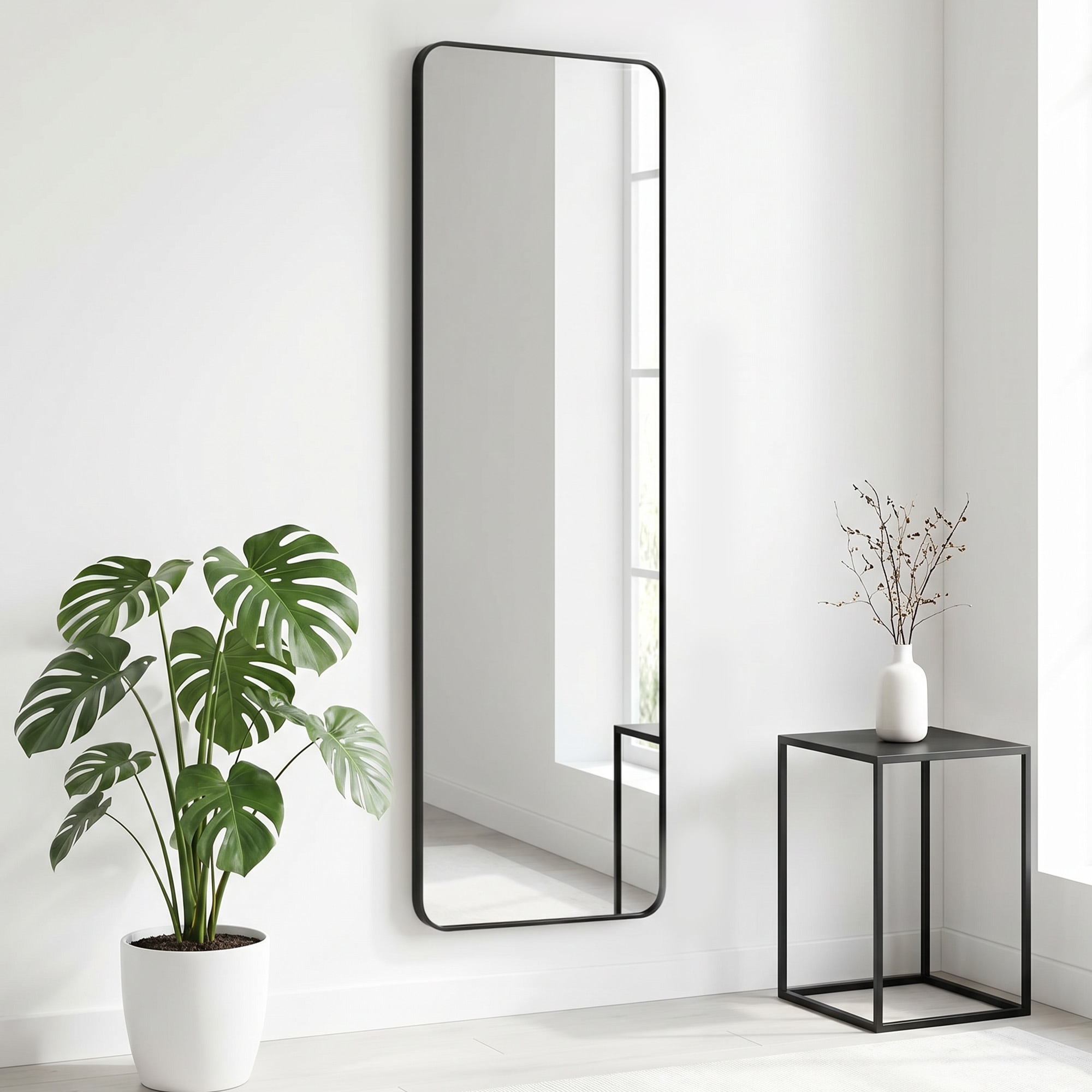 OTTO home Spiegel »Standspiegel Addrik, wahlweise in 2 Größen 150x40cm oder 160x50cm« Ganzkörperspiegel mit Sicherheitsglas, in verschiedenen Farben