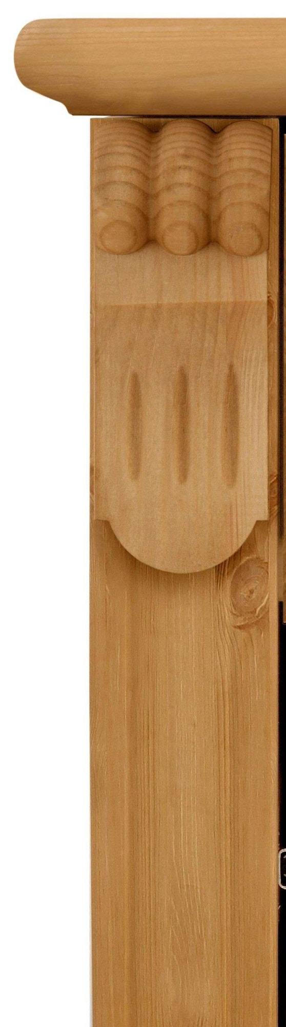 Home affaire Regal »Tessin, Standregal, Bücherregal,« aus massiver Kiefer, Breite 90 cm, Höhe 181 cm, mit Türen