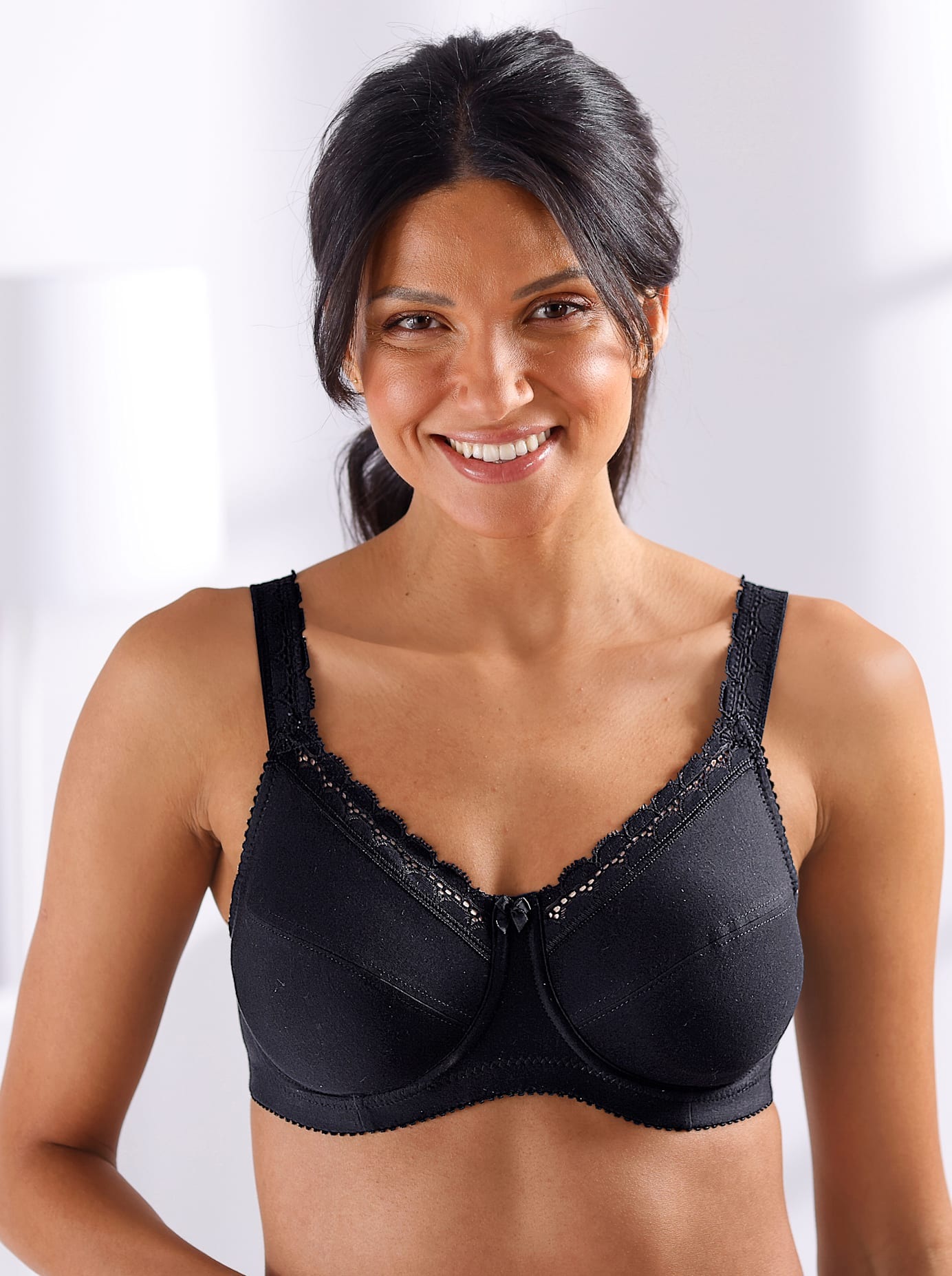 Miss Mary Damen Bügel-BH Einzelpackung in schwarz, Größe Cup C