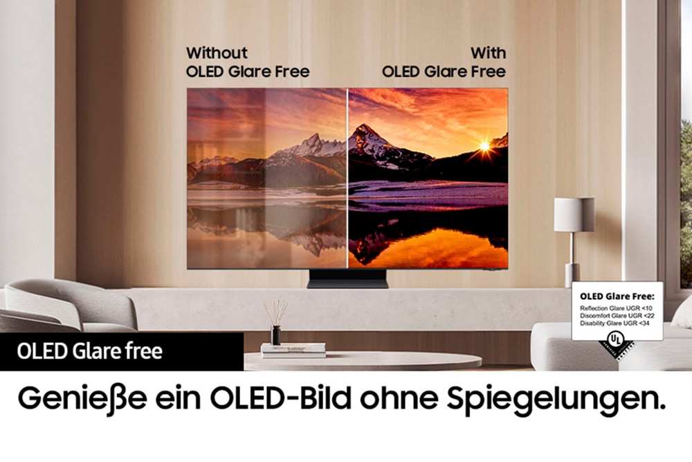 Samsung OLED-Fernseher »GQ55S95DAT«, 4K Ultra HD, Smart-TV, Neural Quantum 4K AI Gen2 Prozessor, bis zu 144Hz