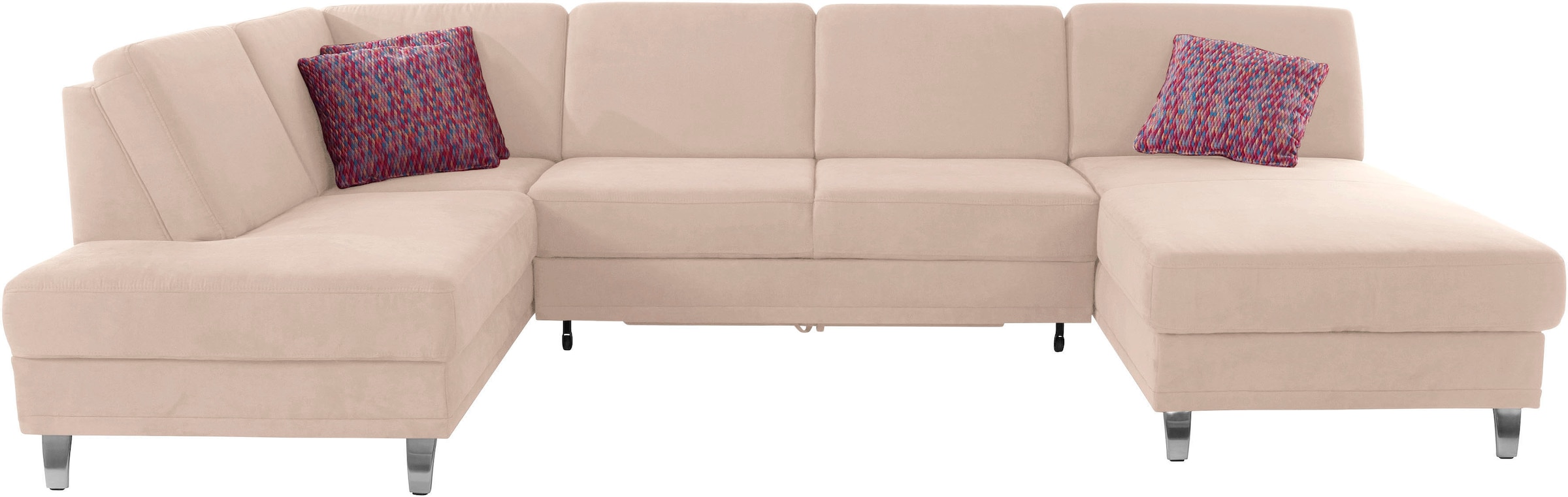 sit&more Wohnlandschaft »Clio U-Form« wahlweise mit Bettfunktion und Bettkasten, inklusive Federkern