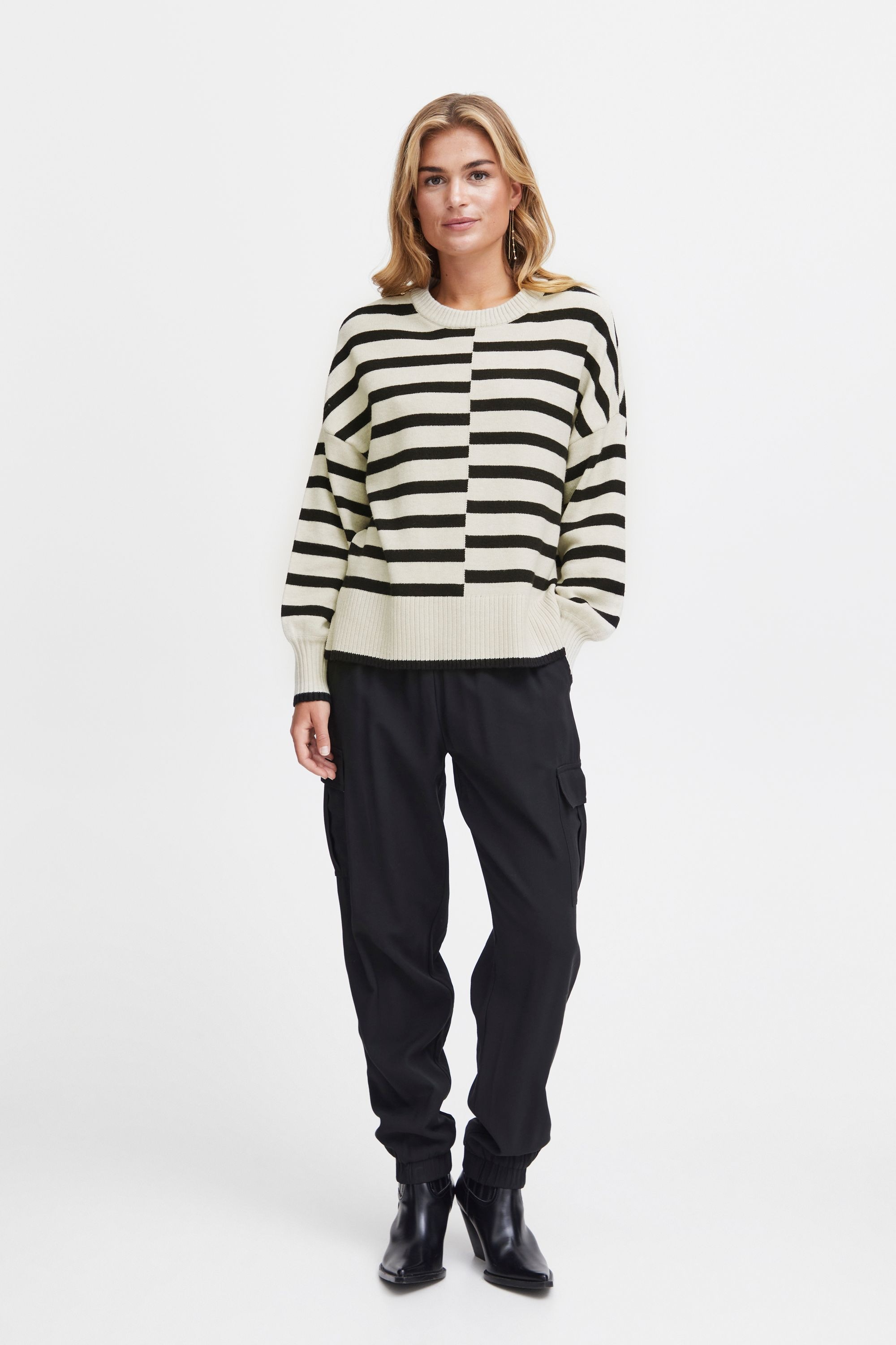 fransa Strickfleece-Pullover »Strickpullover FRBitte«