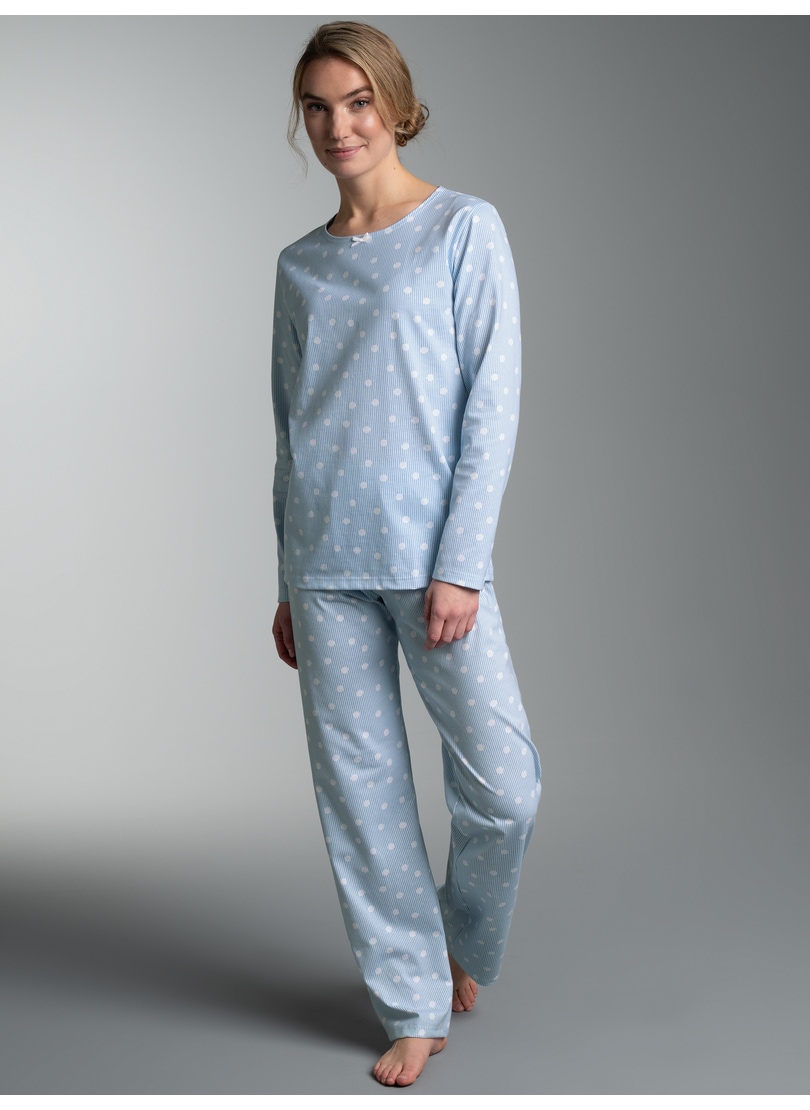 Trigema Schlafanzug »TRIGEMA Pyjama mit Allover "Punkt" Muster« 1