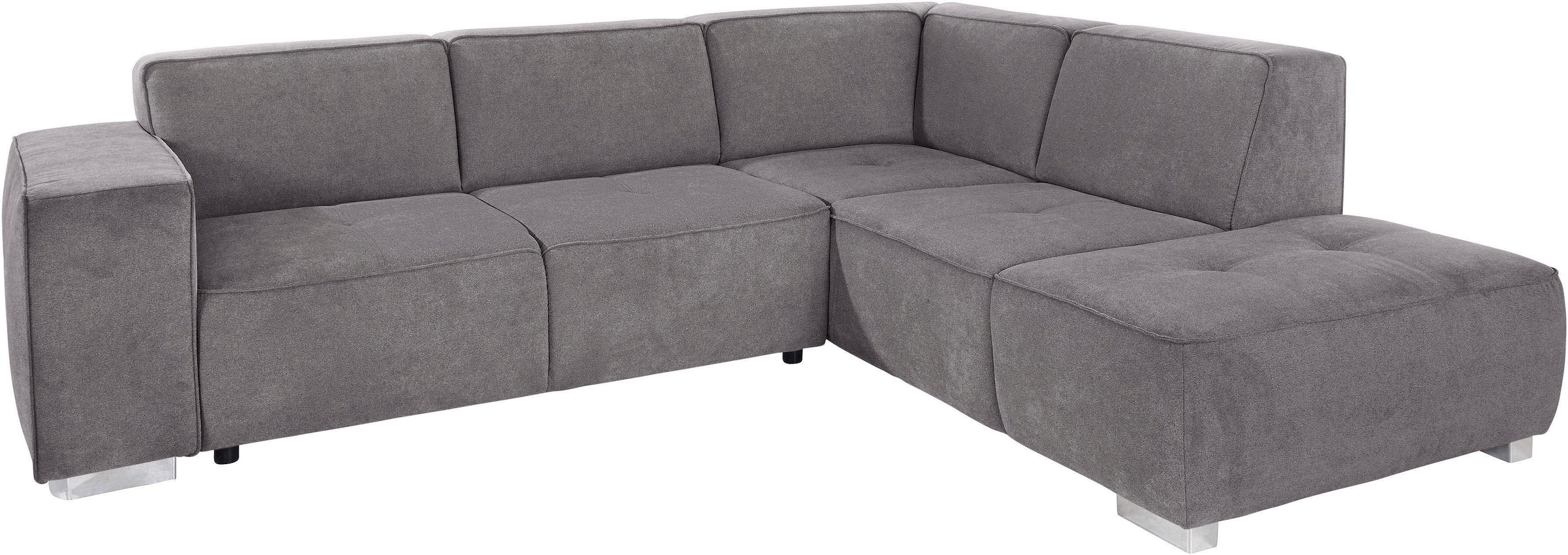 INOSIGN Ecksofa »Sapporo L-Form«, wahlweise Bettfunktion oder Sitztiefenverstellung, Federkern