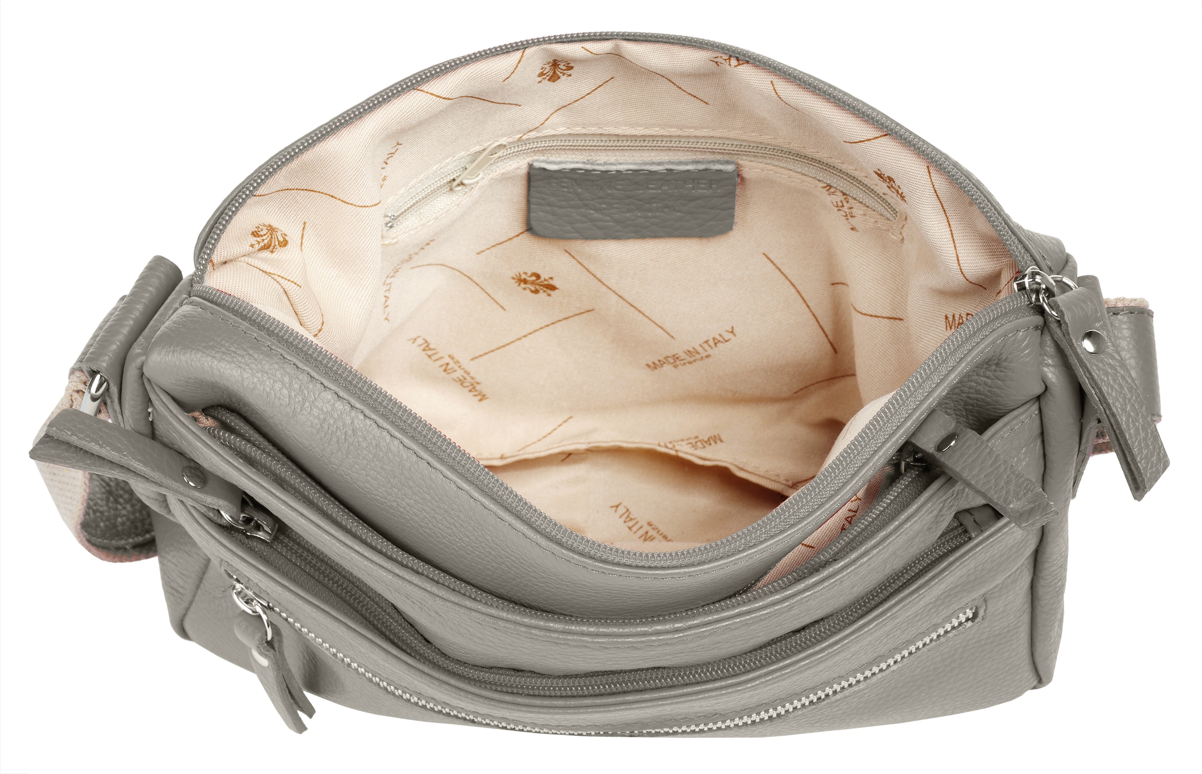 Samantha Look Umhängetasche echt Leder, Made in Italy