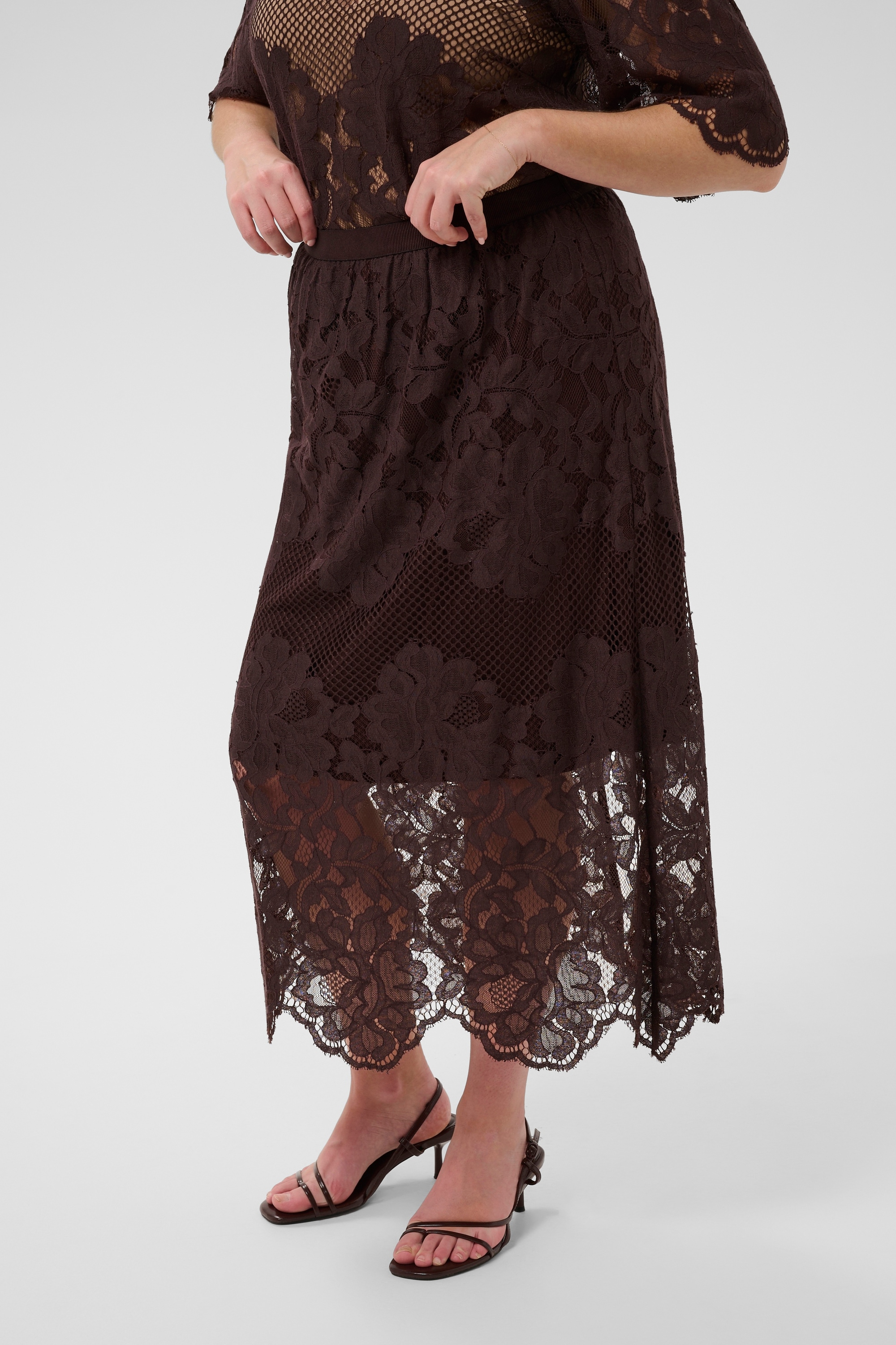 KAFFE Curve Midirock »Damen Rock KCcarley«