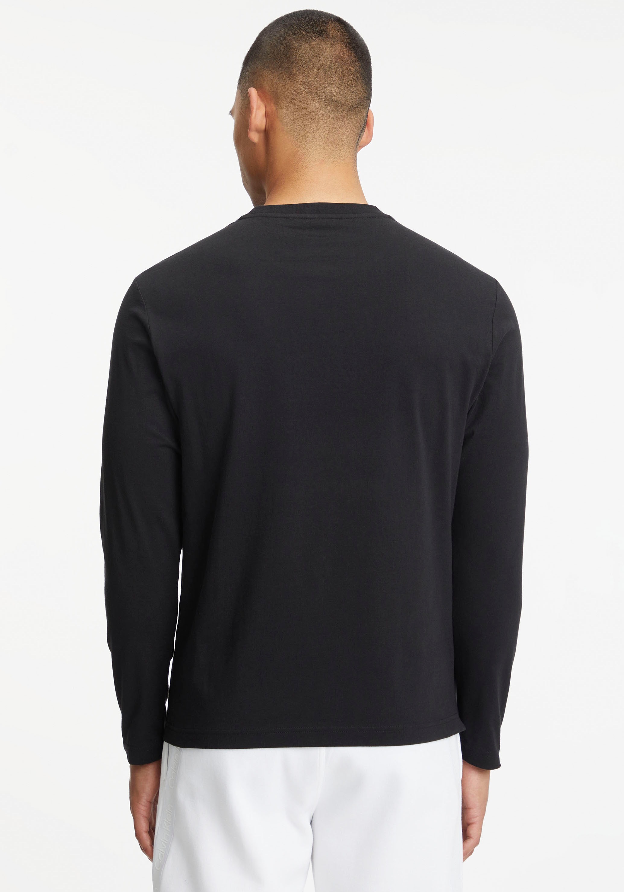 Calvin Klein Longsleeve »BOX STRIPED LOGO LS T-SHIRT«, mit Logoprint auf  der Vorderseite online bestellen bei OTTO