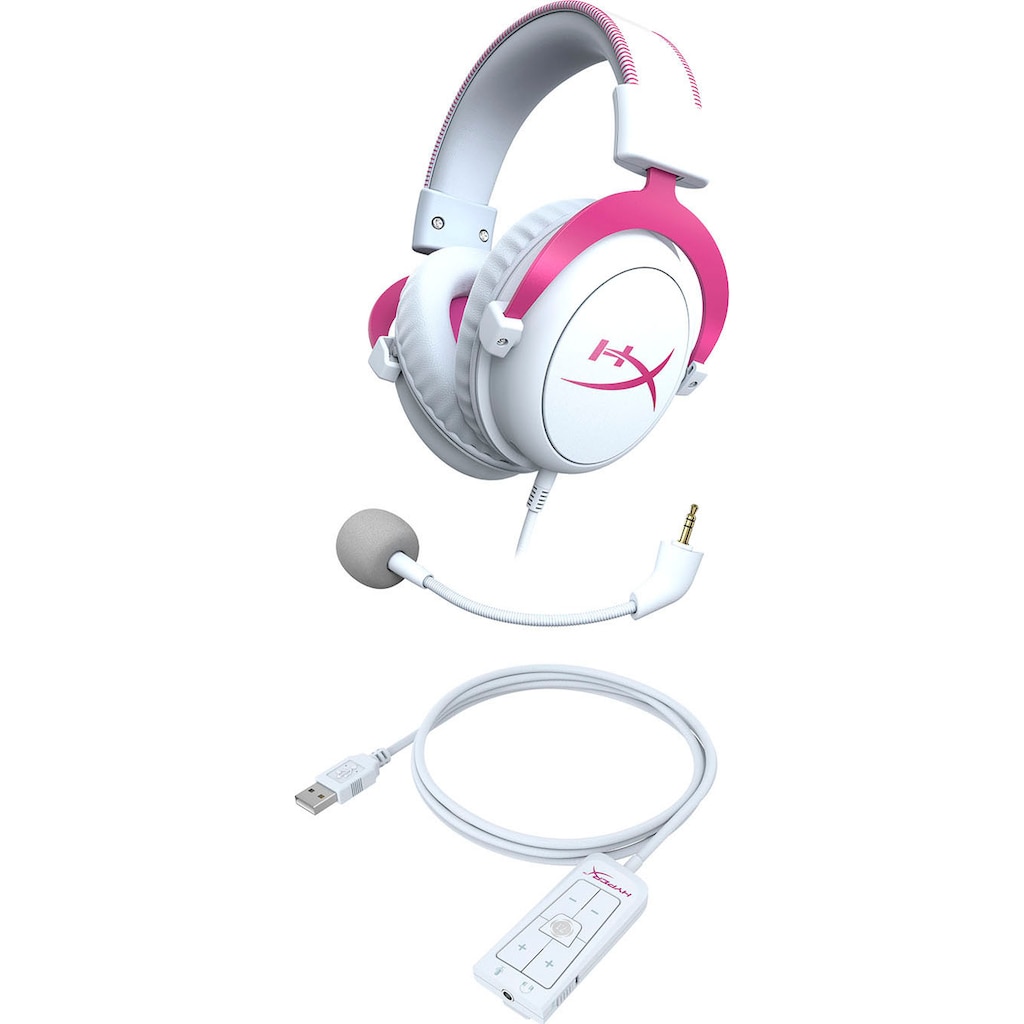 HyperX Gaming-Headset »Cloud II«, Rauschunterdrückung-Mikrofon abnehmbar