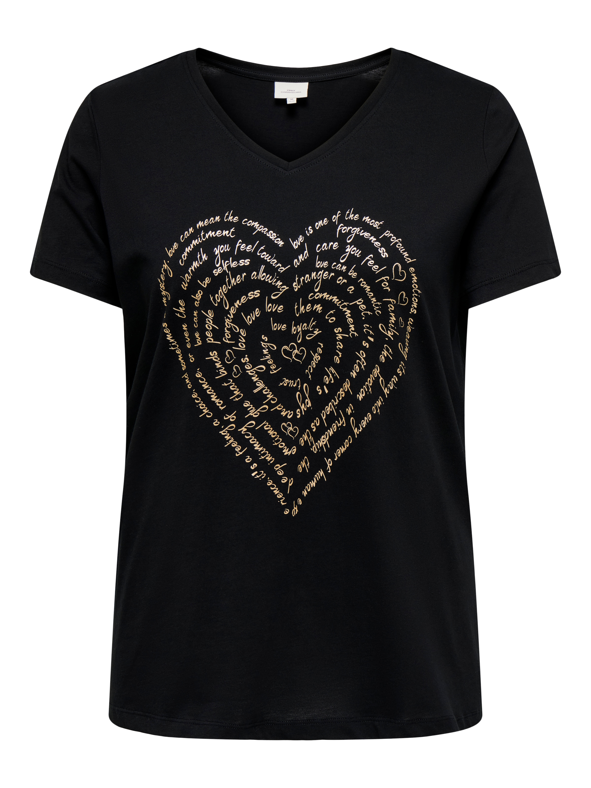 ONLY CARMAKOMA Kurzarmshirt »CARLYDIA LIFE SS V-NECK REG TEE JRS«