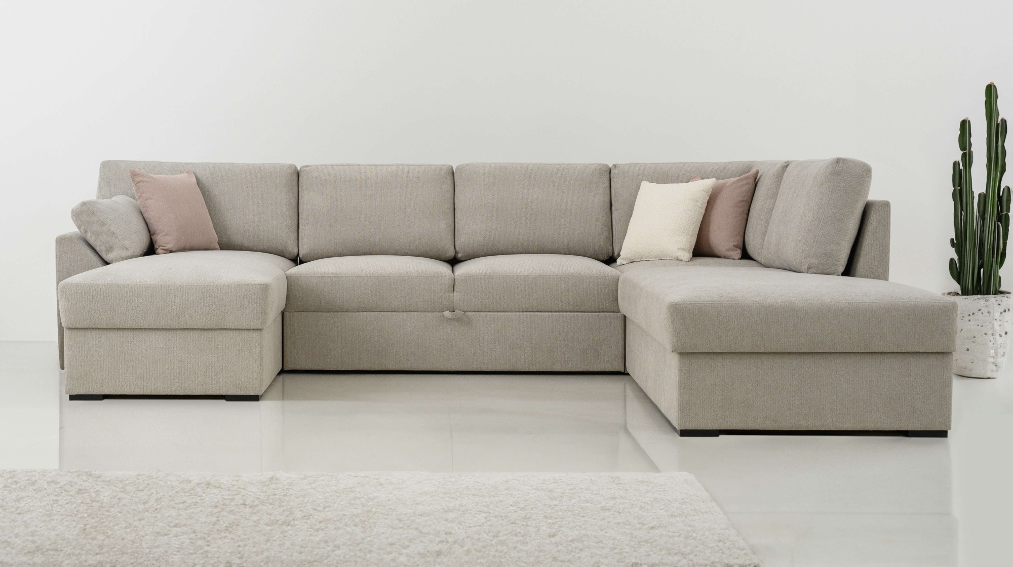 Wohnlandschaft »Citry Schlafsofa«, Breite 309 cm, Chenille, Bettfunktion, Bettkasten,...