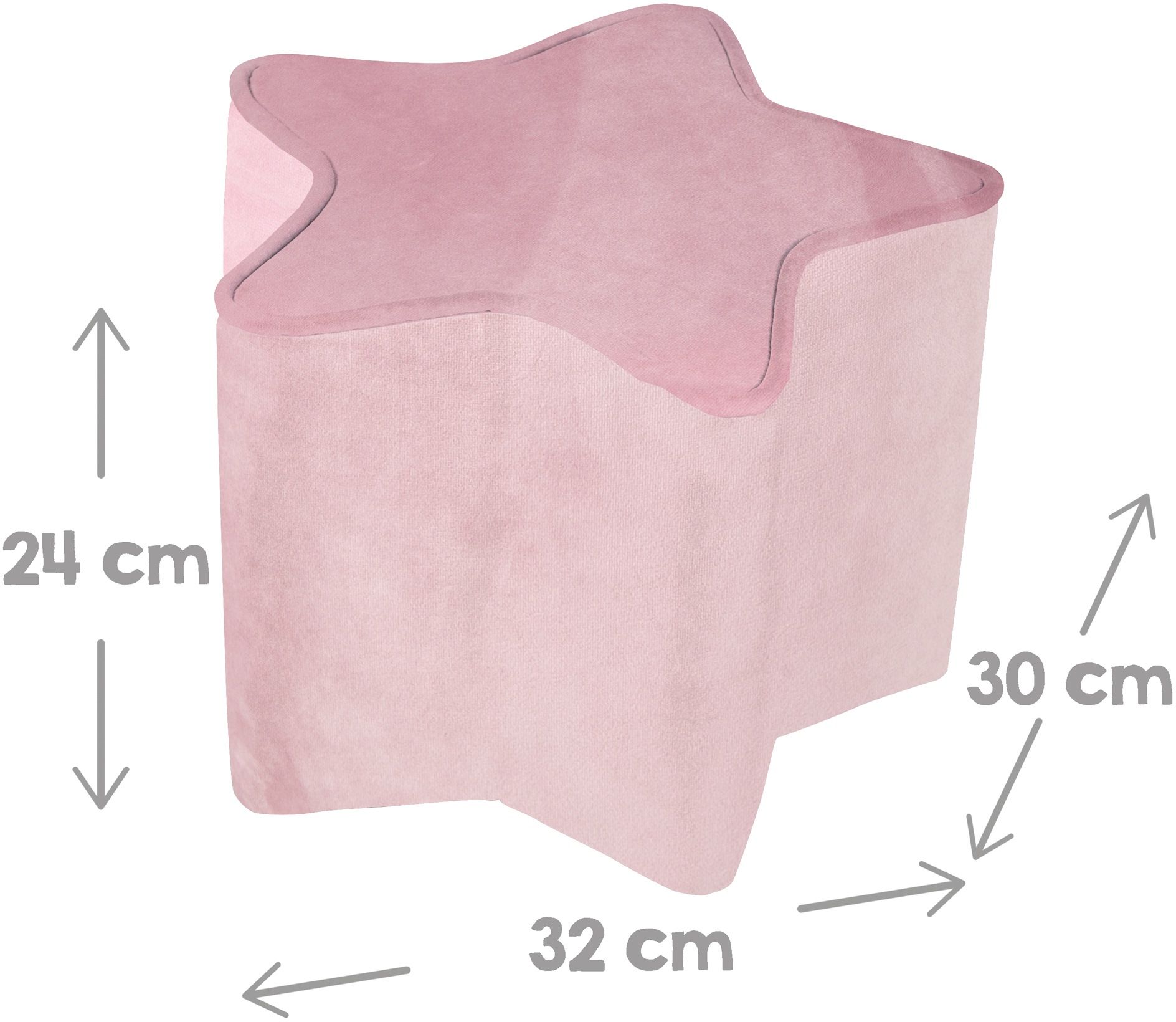roba® Kindersitzgruppe »Lil Sofa«, (Set, 3 tlg.), bestehend aus Kindersofa, Kinderhocker und Dekokissen in Sternform