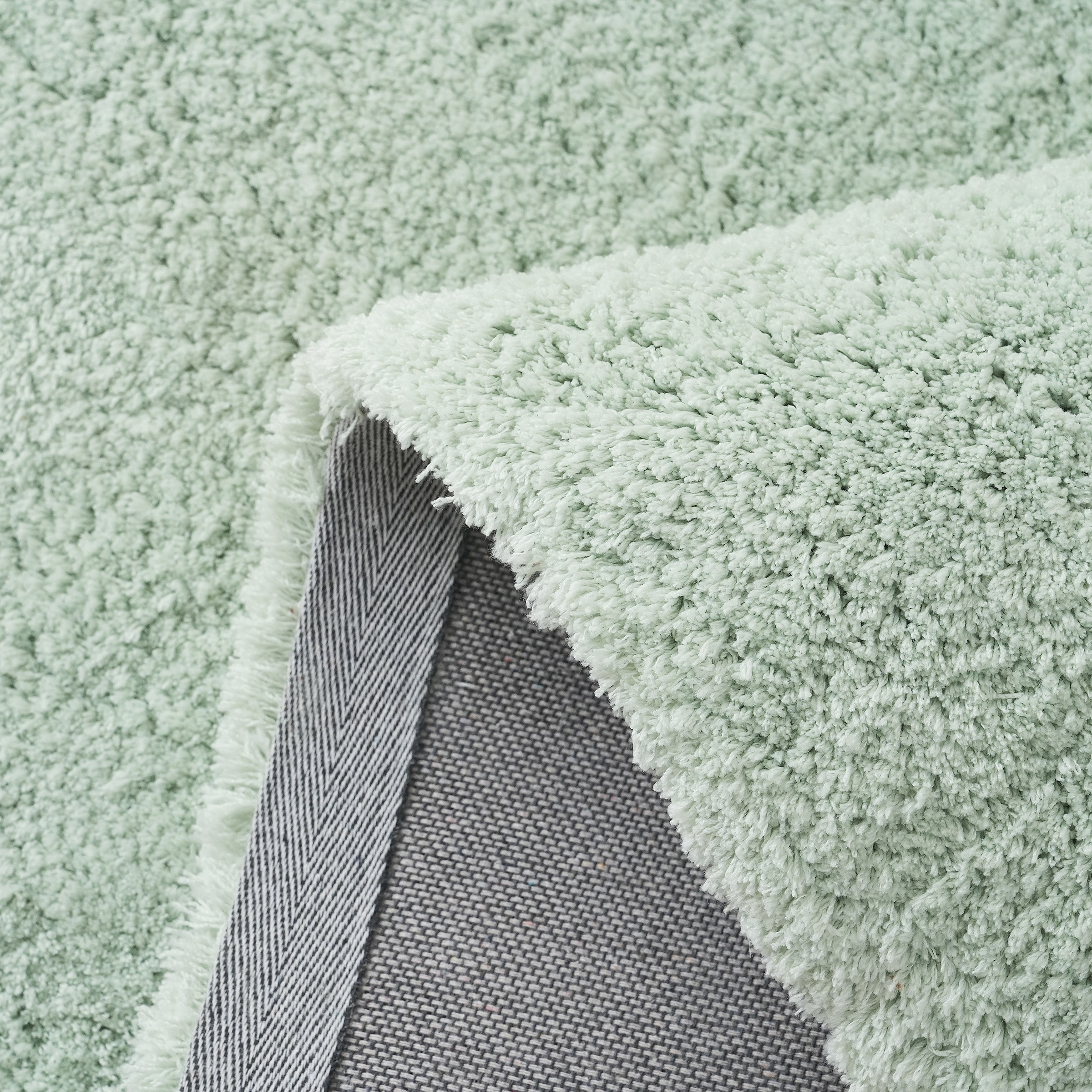 my home Hochflor-Bettumrandung »Microfaser Teppich Magong, besonders weich, sehr feiner Flor«, (3 tlg.), uni, einfarbiger Bettvorleger, Läufer-Set, Schlafzimmer, Kinderzimmer