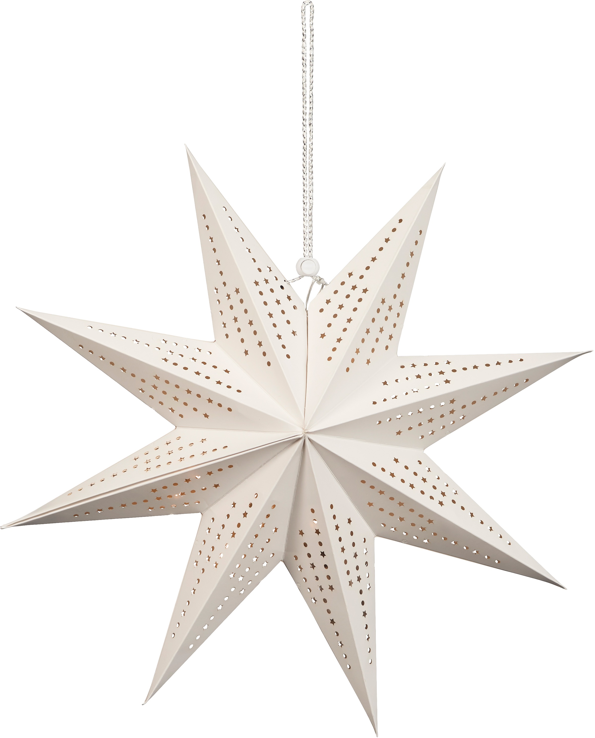 BONETTI LED Stern, 1 St., Warmweiß, Ø ca. 45 cm, aus Papier, mit 9 Spitzen