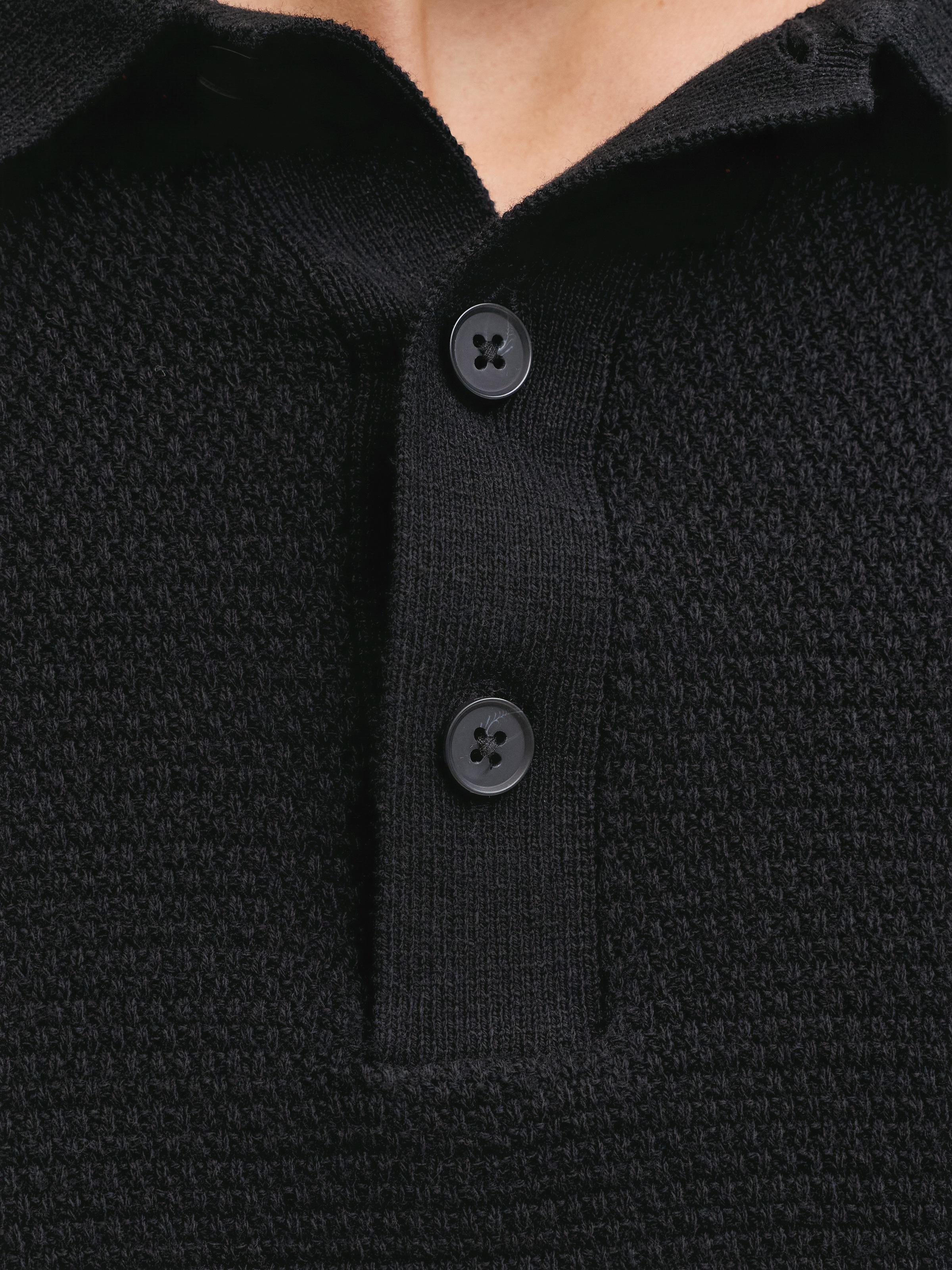 Jack & Jones Kurzarmpullover »JJEGEORGE KNIT POLO SS SN« mit Polo Kragen