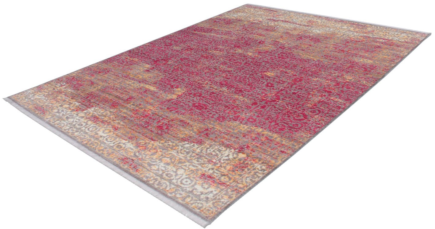 Arte Espina Teppich »Antigua 225«, rechteckig, Fransenteppich im Vintage-Design, brillantes Farbenspiel