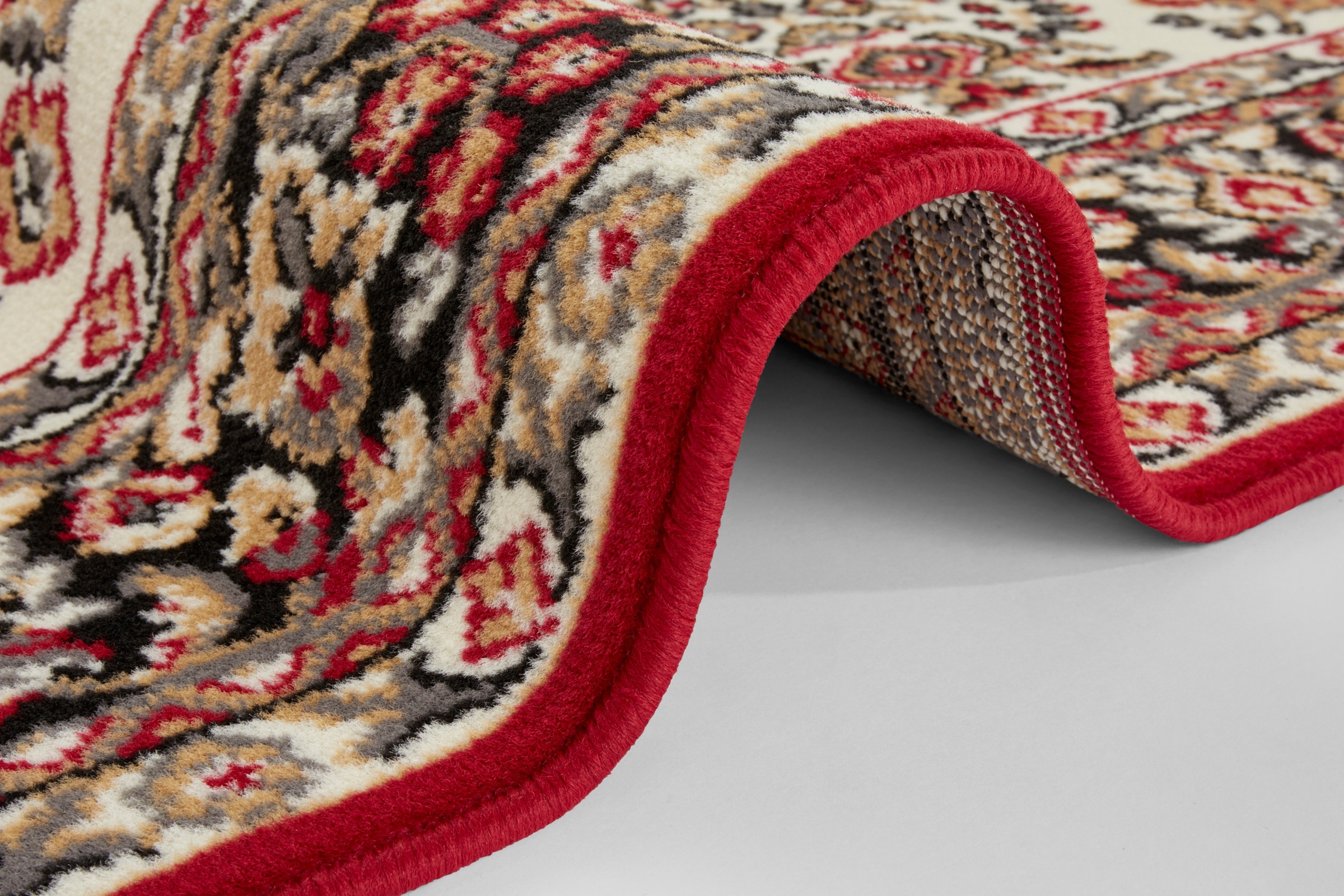 HANSE Home Teppich »Halton«, rechteckig, 8 mm Höhe, Kurzflor, Orient-Optik, mit Bordüre, Läufer, pflegeleicht, gekettelt