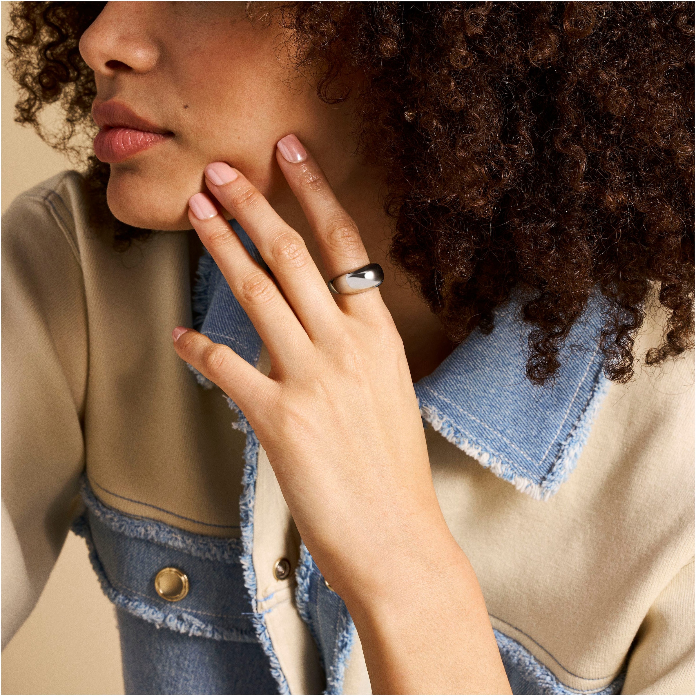 Fossil Fingerring »Schmuck Geschenk Edelstahl All Stacked Up, JF04746710, JF04747040«
