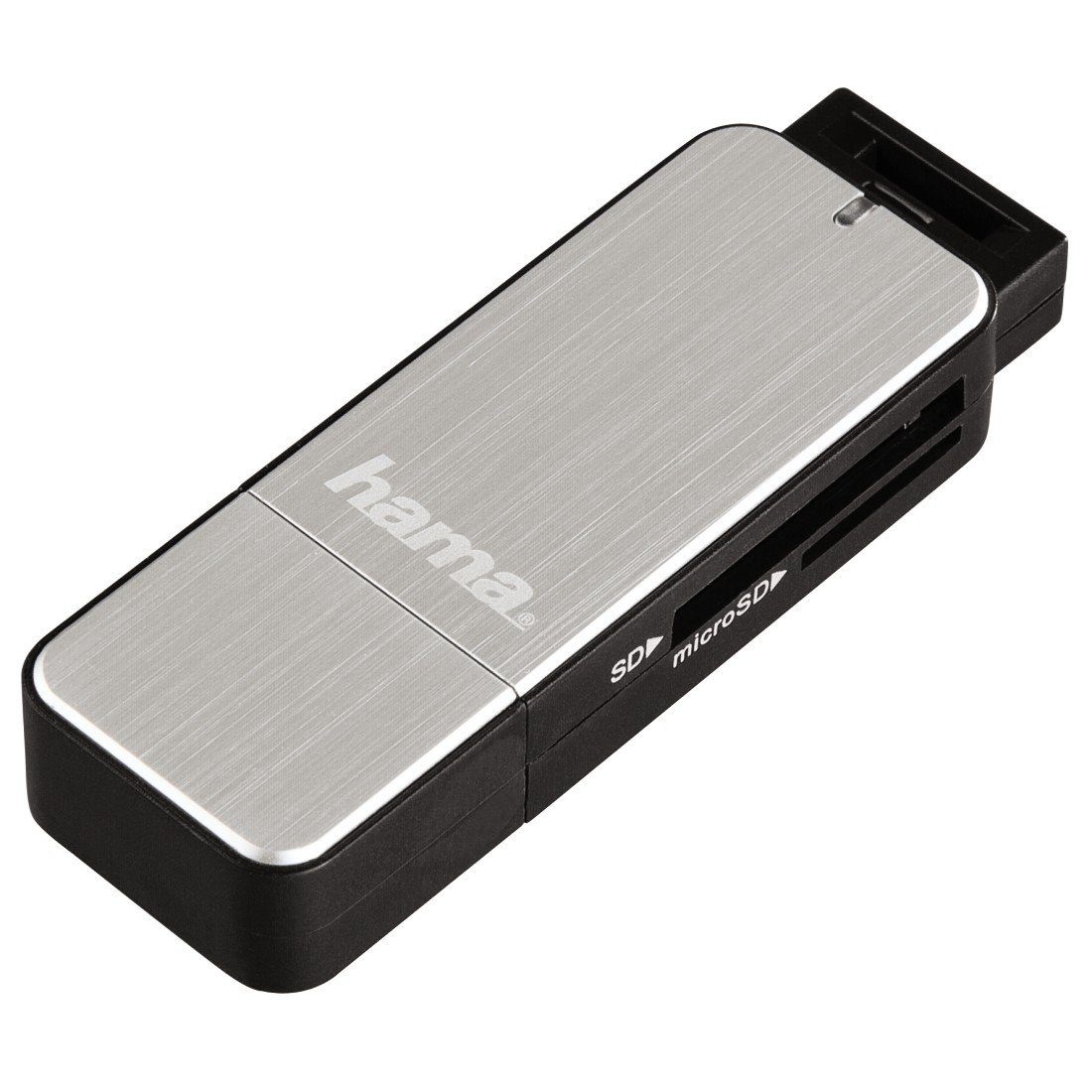 USB-3.0-Kartenleser, SD/microSD, Silber