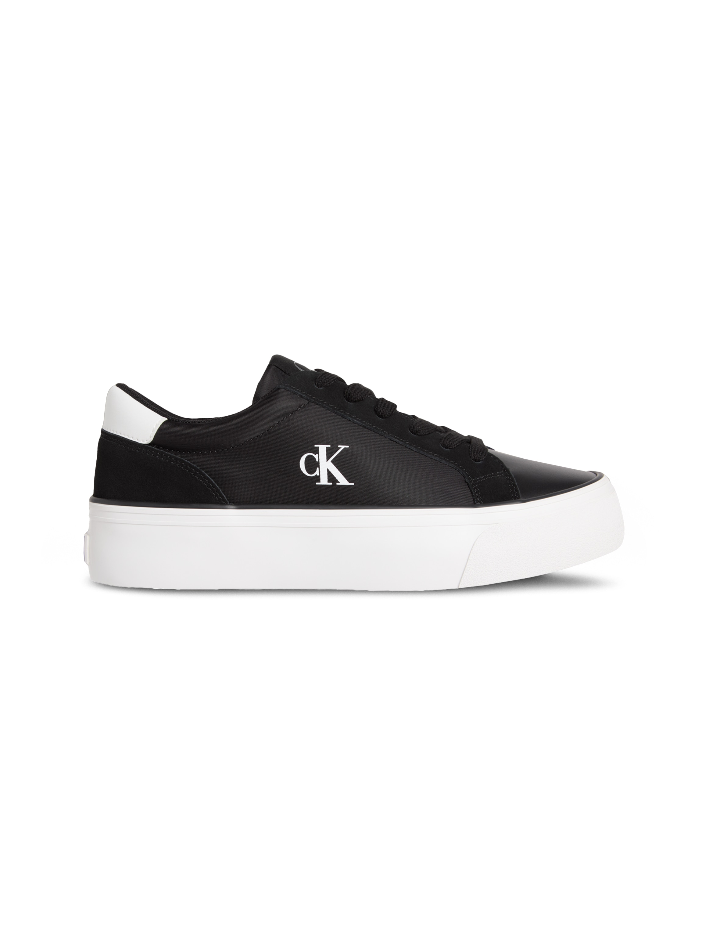 Calvin Klein Jeans Plateausneaker »VULC FLATFORM MG NYLON MIX«, Schnürschuh, Halbschuh, Freizeitsneaker mit softem Schaftrand