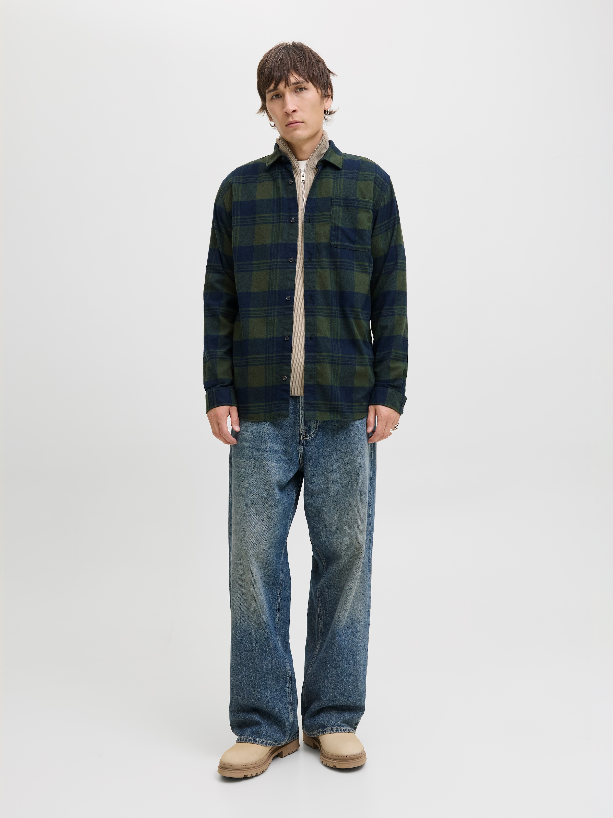 Jack & Jones Langarmhemd »JJJAMES BUFFALO SHIRT LS«