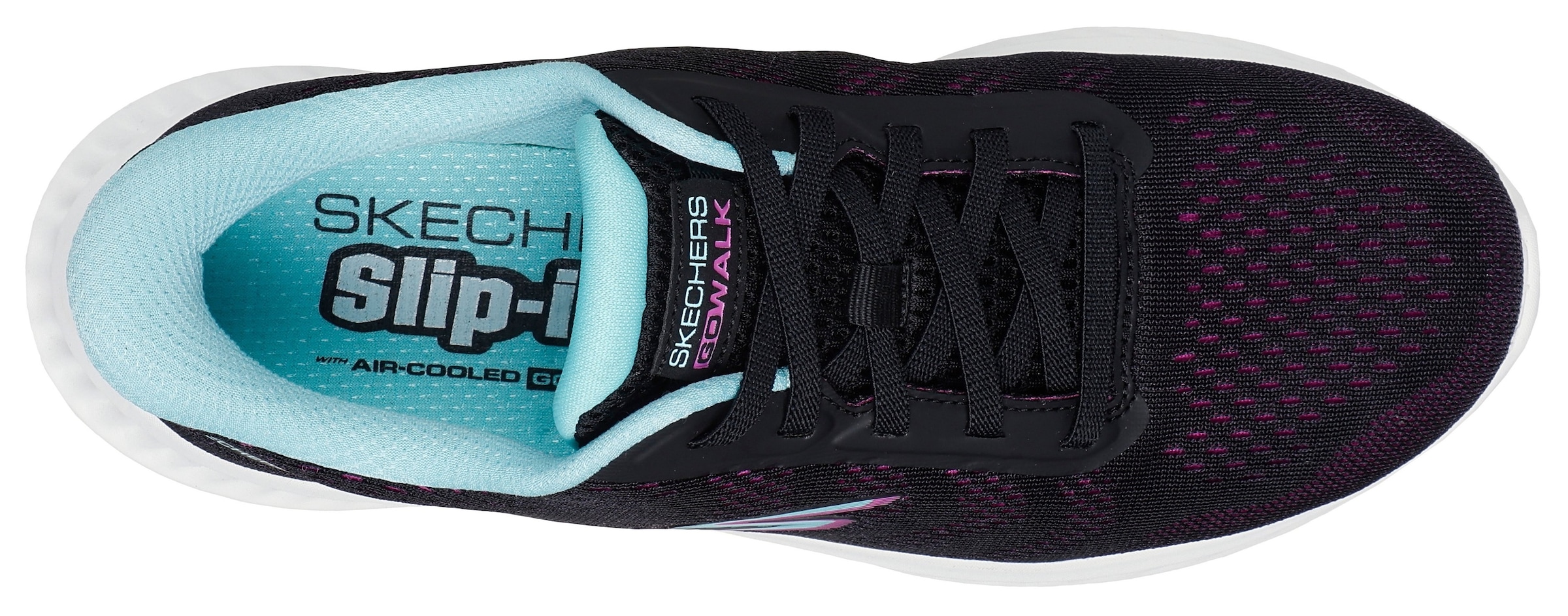 Skechers Slip-On Sneaker »GO WALK NOW-KHLOE«, Freizeitschuh mit Fersenkissen und Slip-ins Technologie