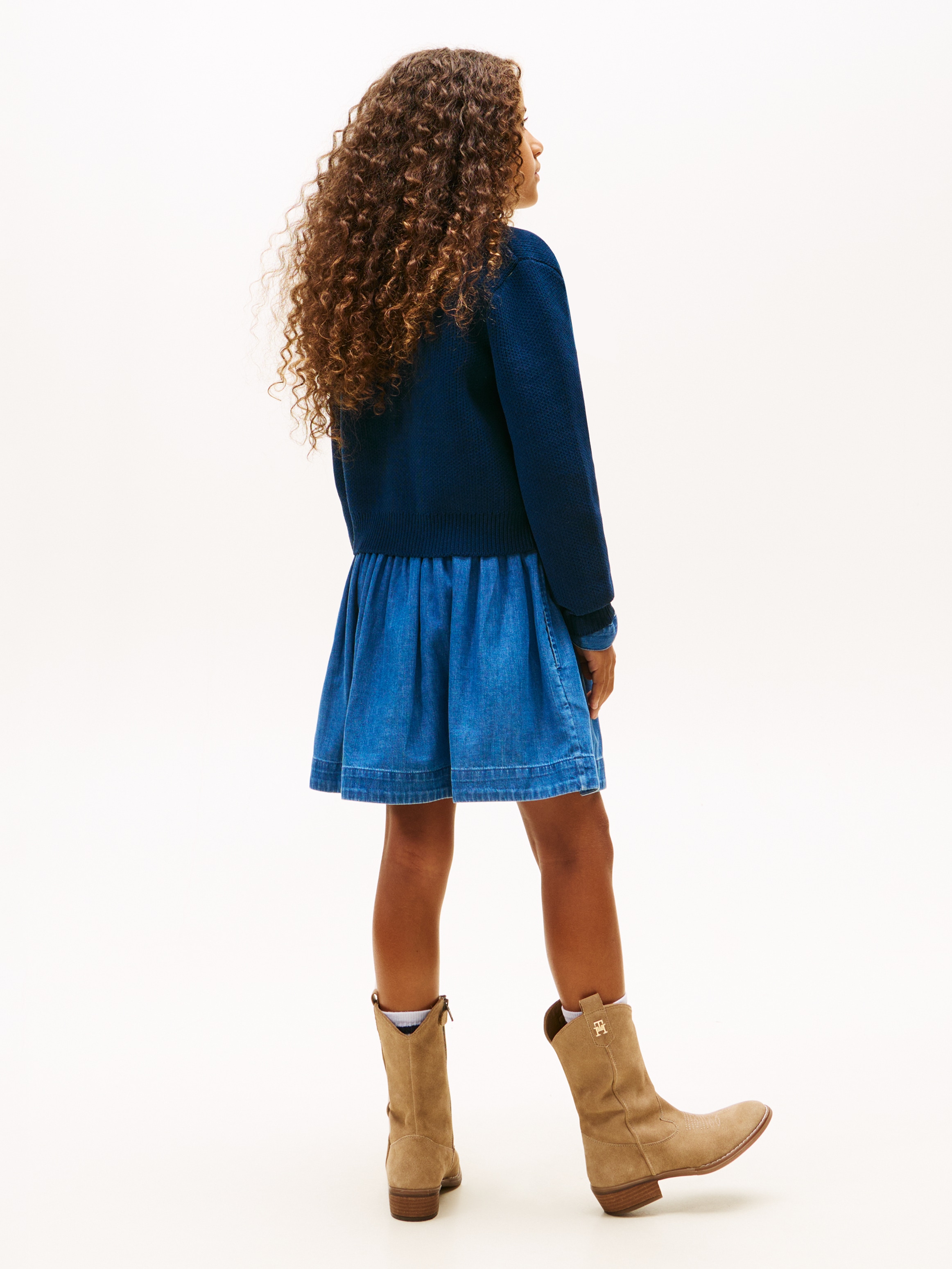 Tommy Hilfiger Strickjacke »CHENILLE CARDIGAN« Regular fit, für Kinder bis 16 Jahre