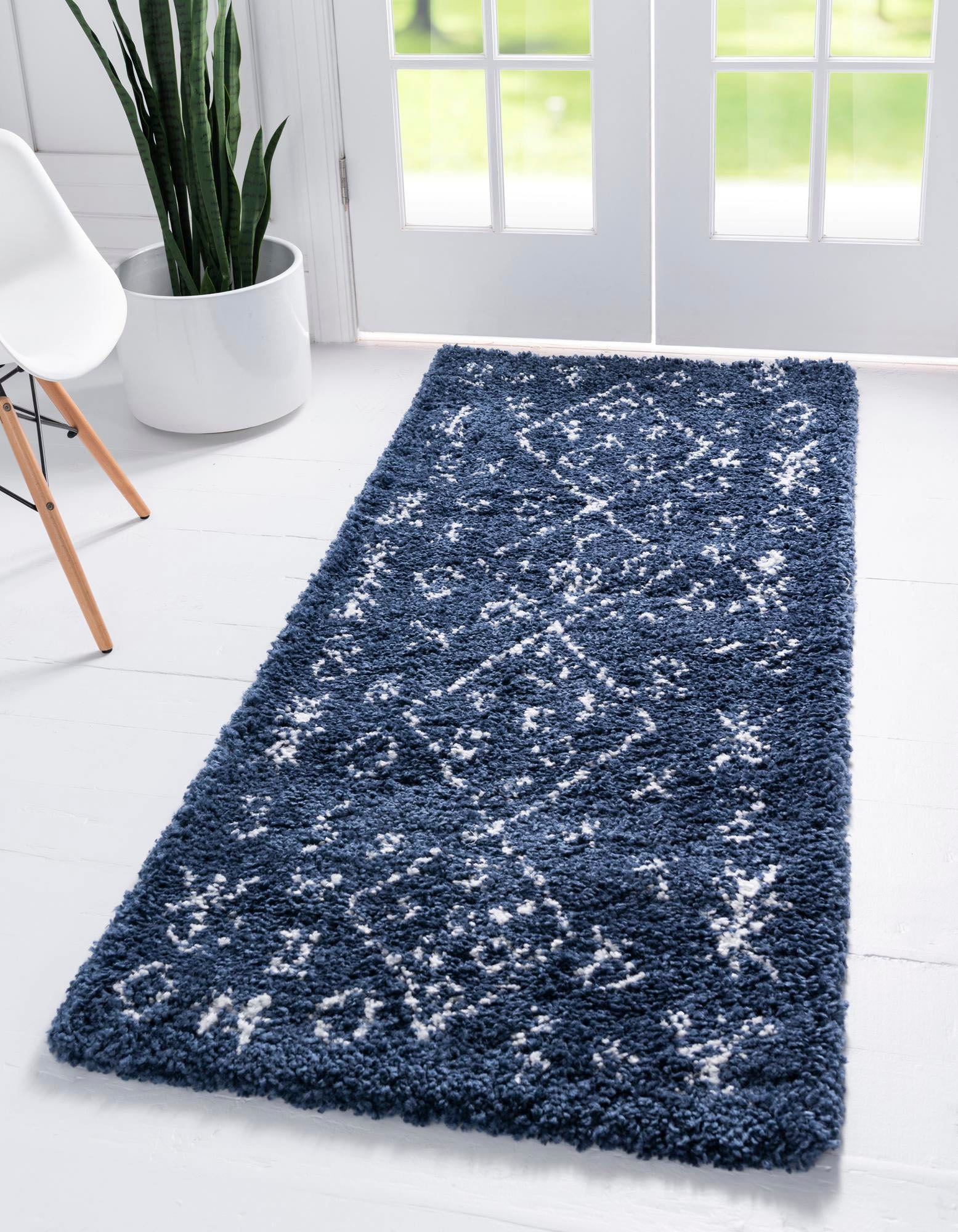 Myflair Möbel & Accessoires Hochflor-Läufer »Temara Shag, LAGERRÄUMUNG!« rechteckig 51 mm Höhe Teppich-Läufer, gewebt, Scandi Design, ideal im Flur & Schlafzimmer
