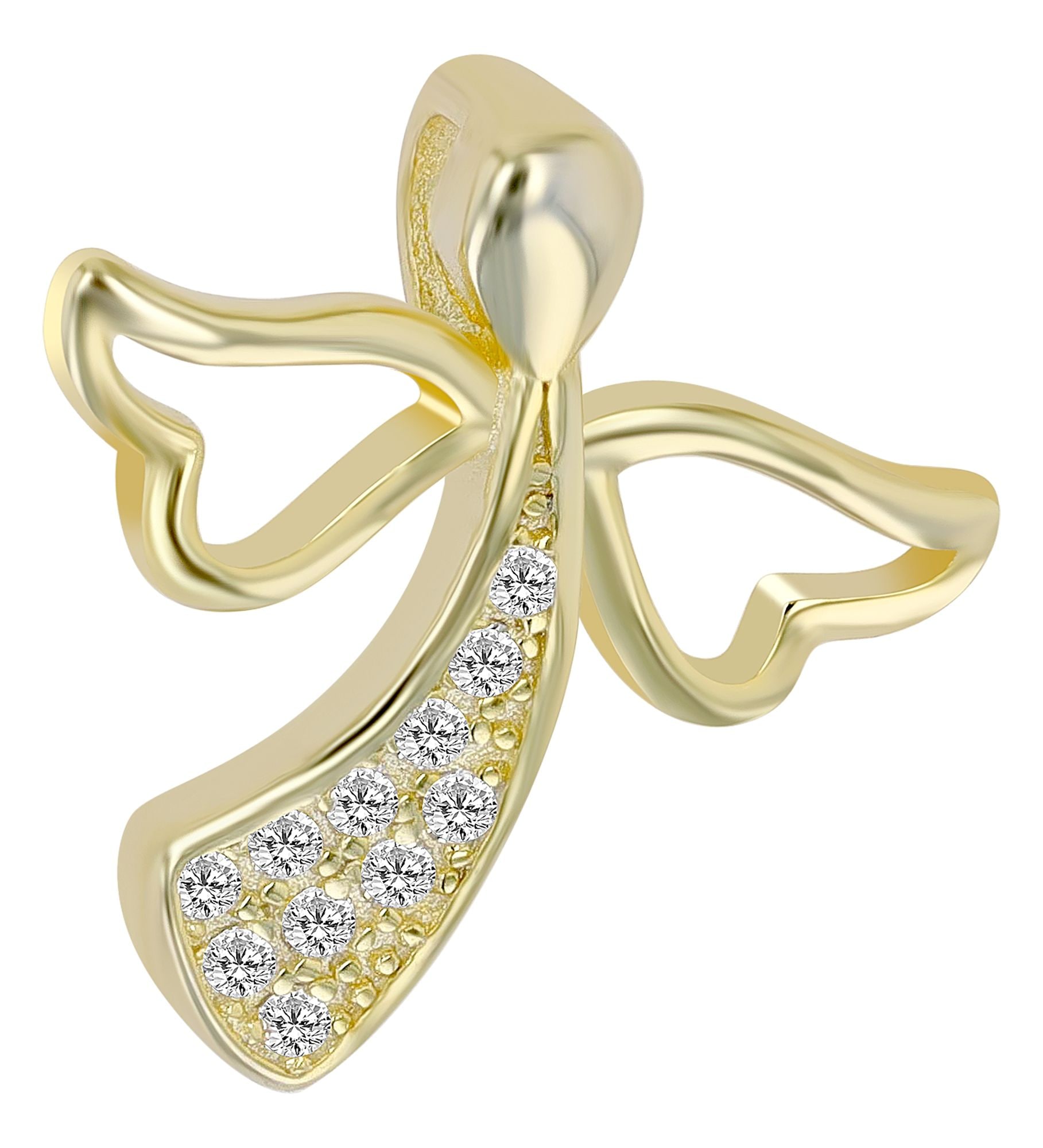 Adelia´s Kettenanhänger »Damen Anhänger ¿ Engelanhänger aus 925 Silber mit Zirkonia«