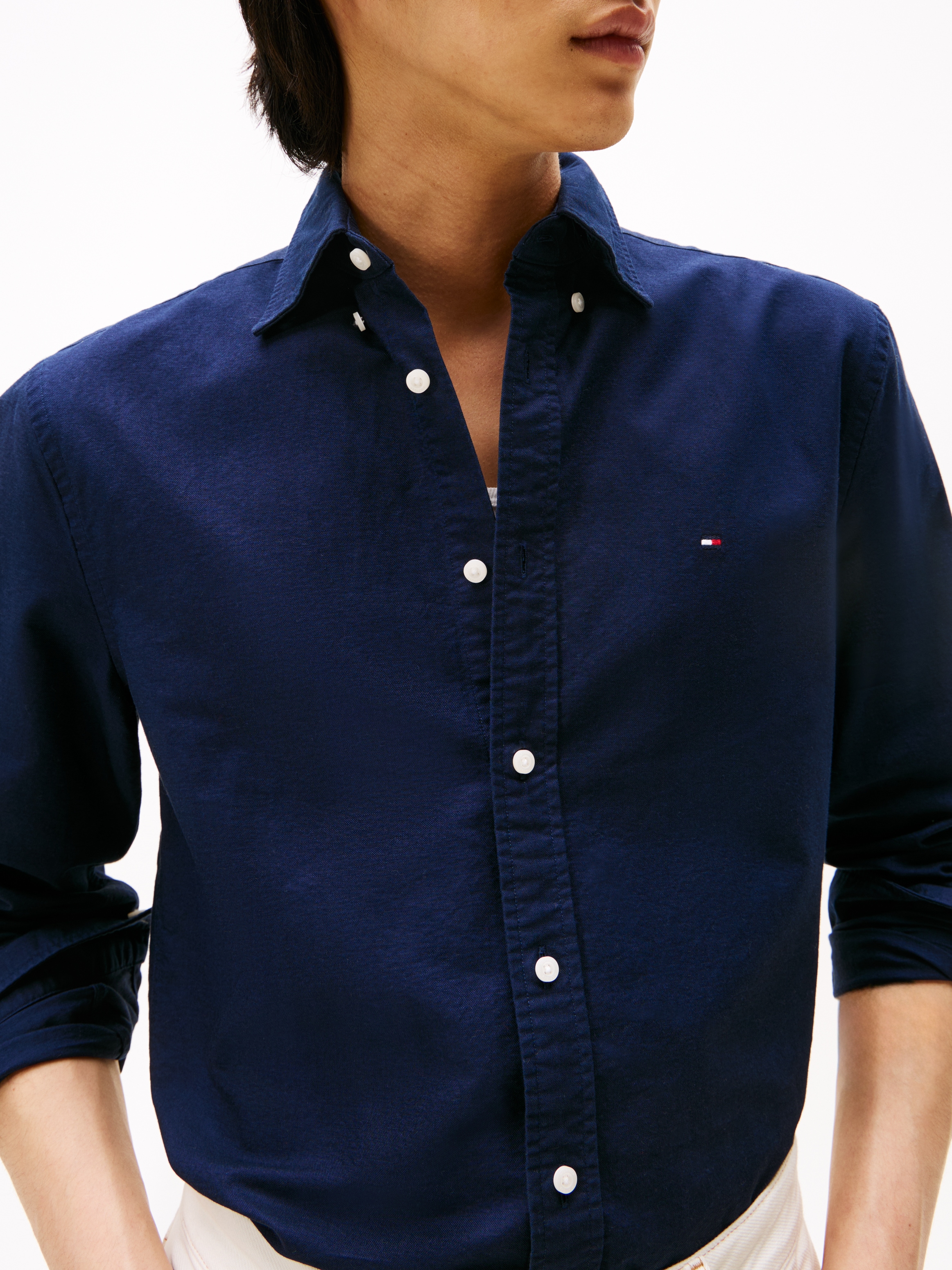 Tommy Hilfiger Langarmhemd »SOLID HERITAGE OXFORD RF SHIRT«